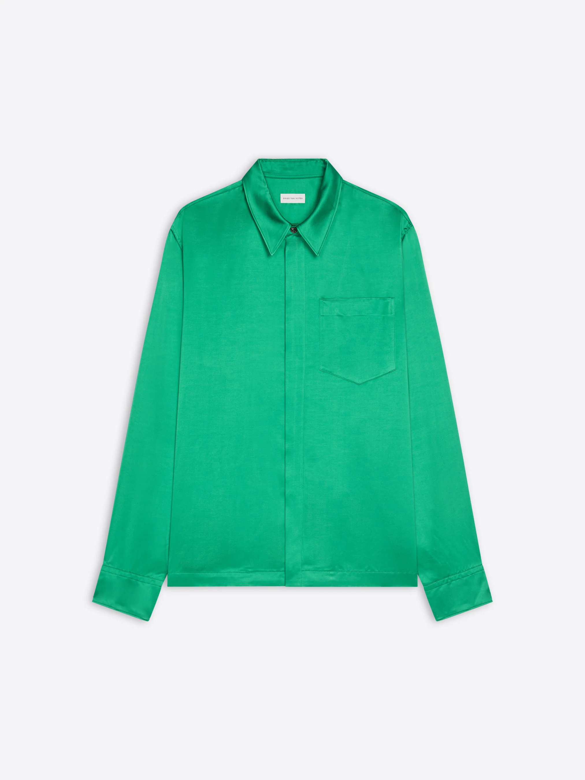 Satin zip shirt - Image 2