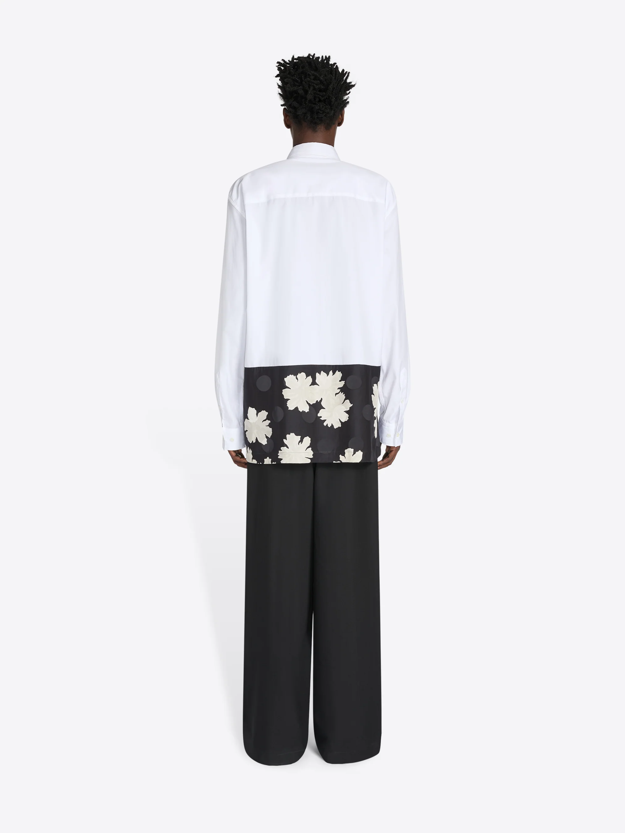 Contrast cotton shirt - Image 4