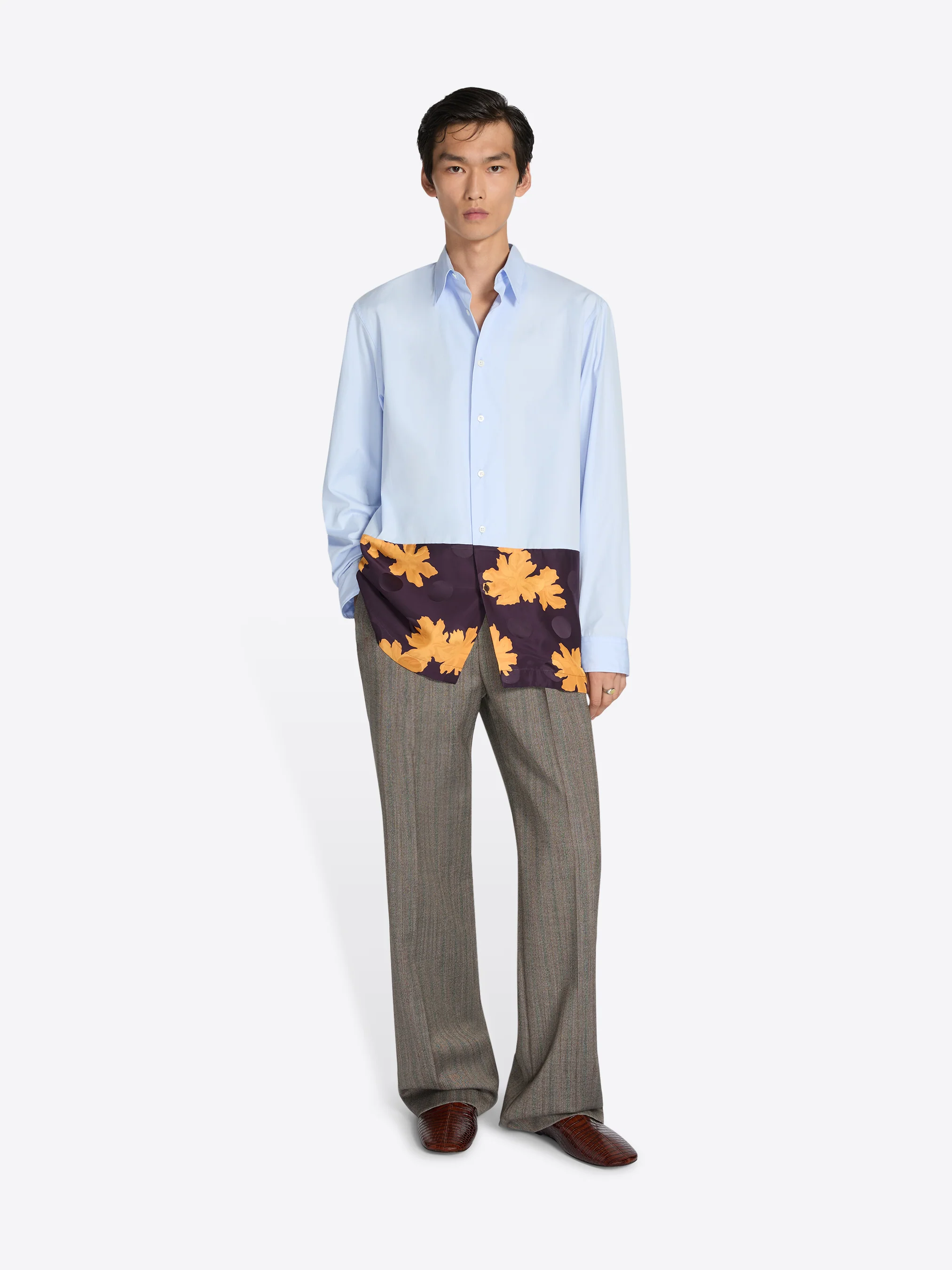 Contrast cotton shirt - Image 6
