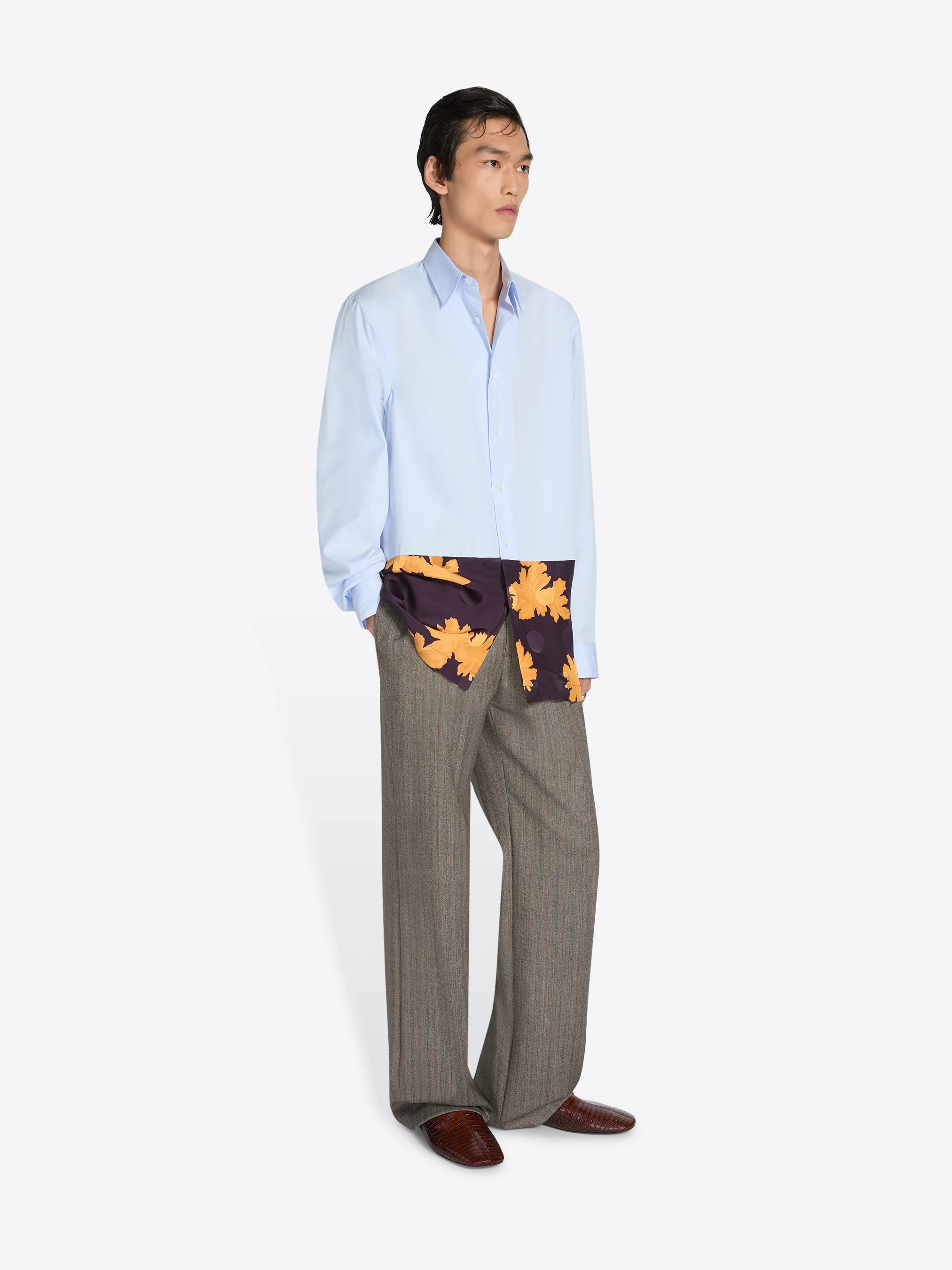 Contrast cotton shirt - Image 7