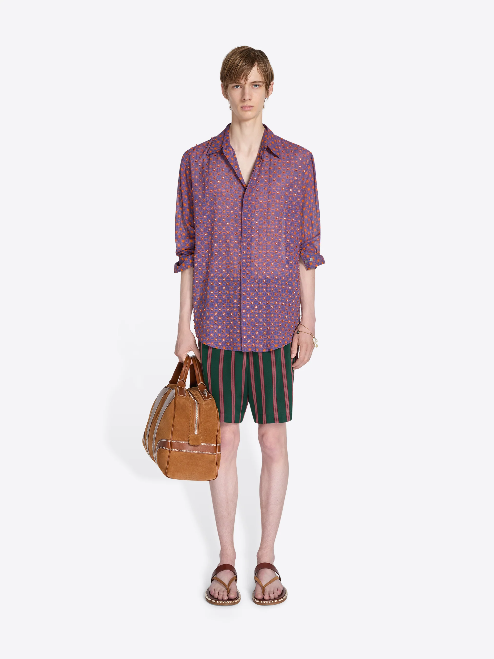 Embroidered cotton shirt - Image 2