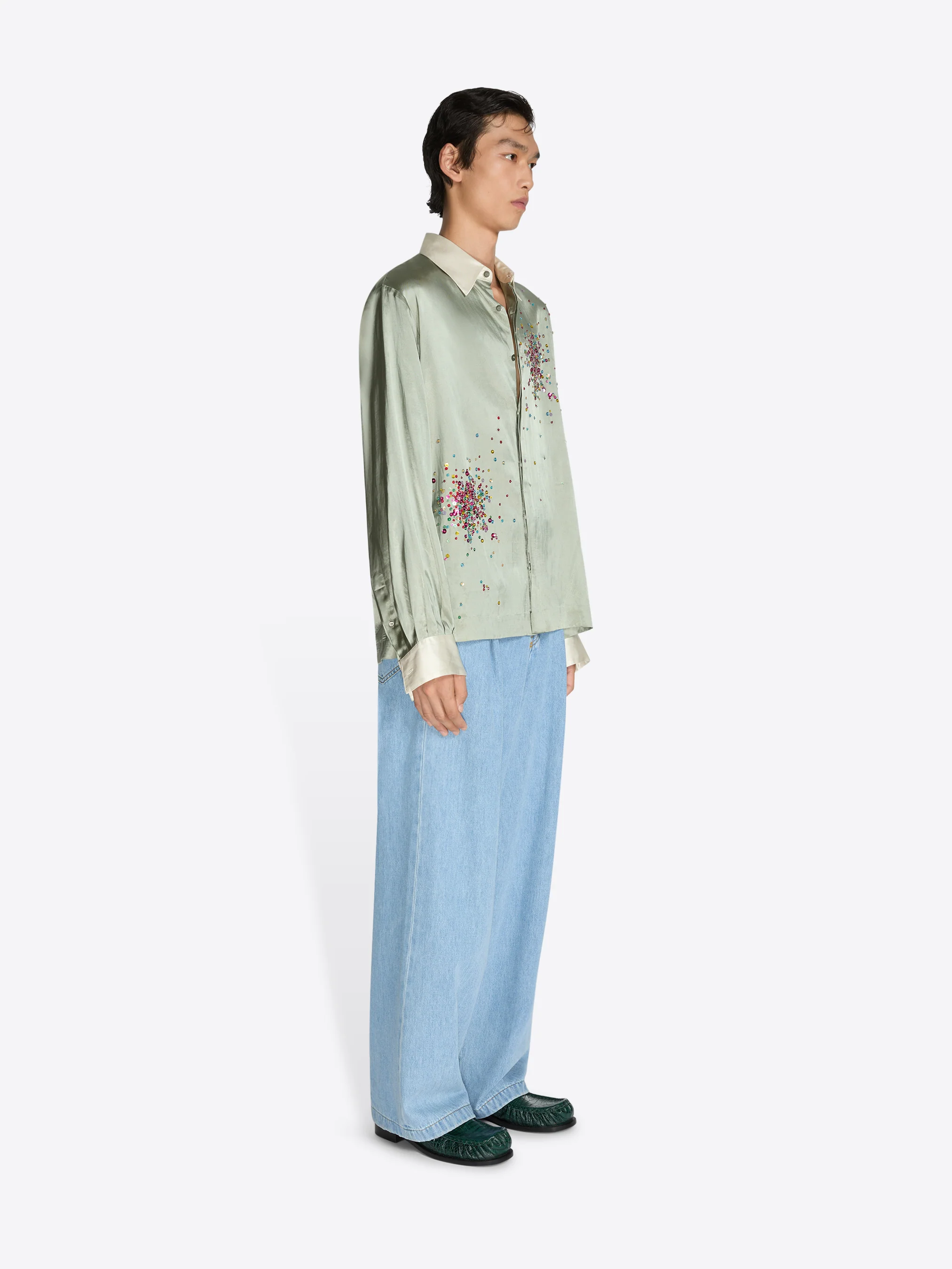 Embellished viscose shirt - Image 3