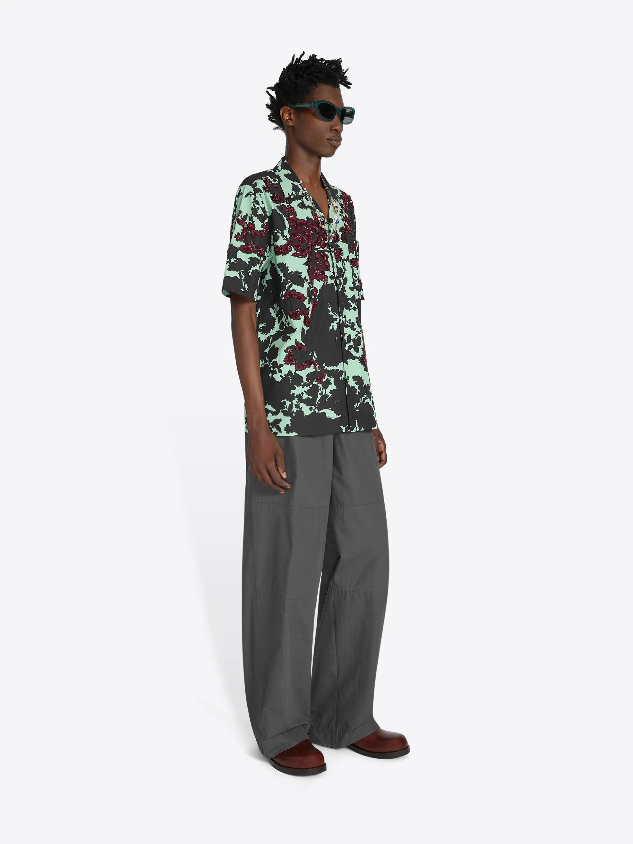 Boxy embroidered shirt - Image 3