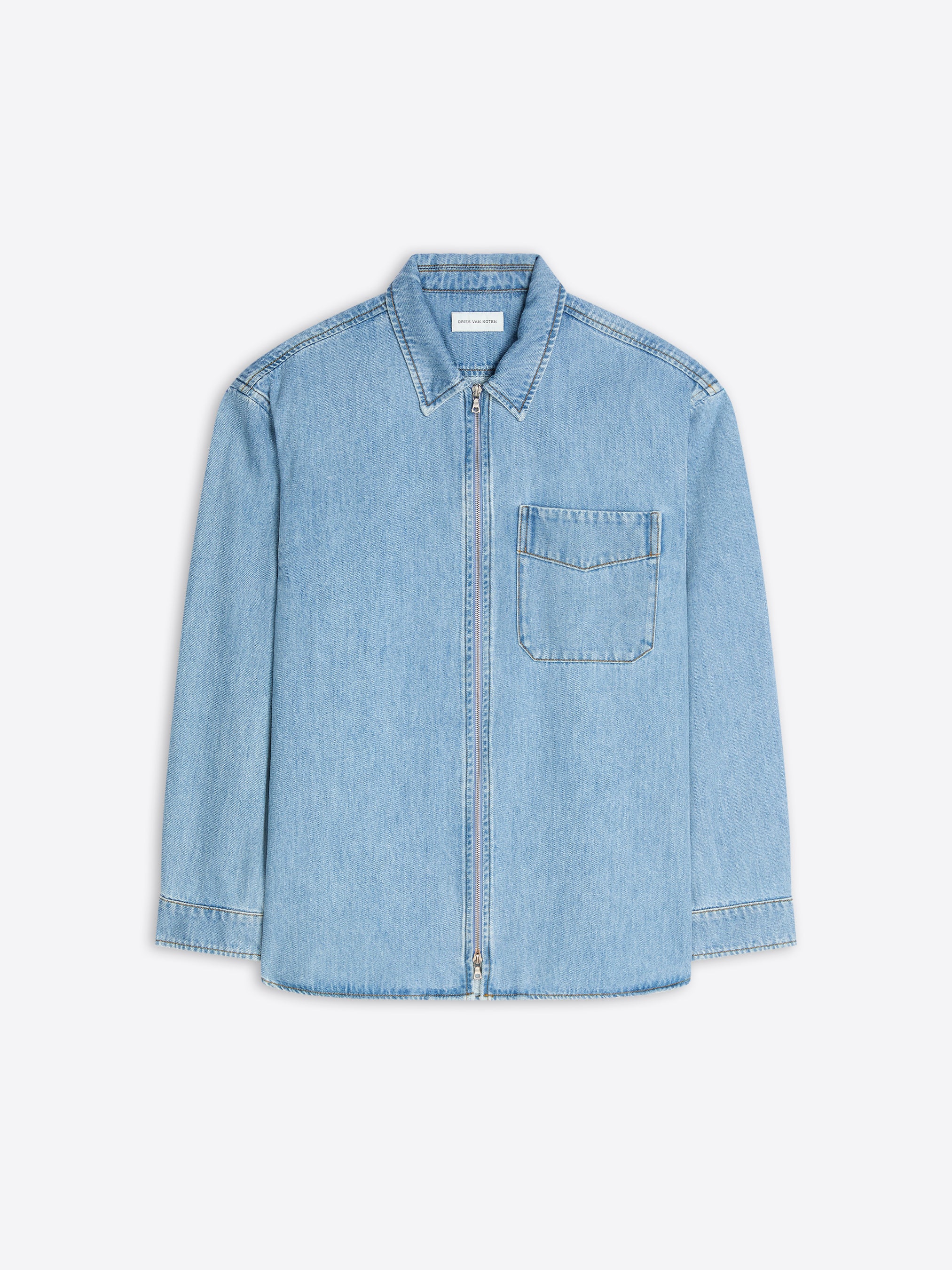 Denim zipped shirt