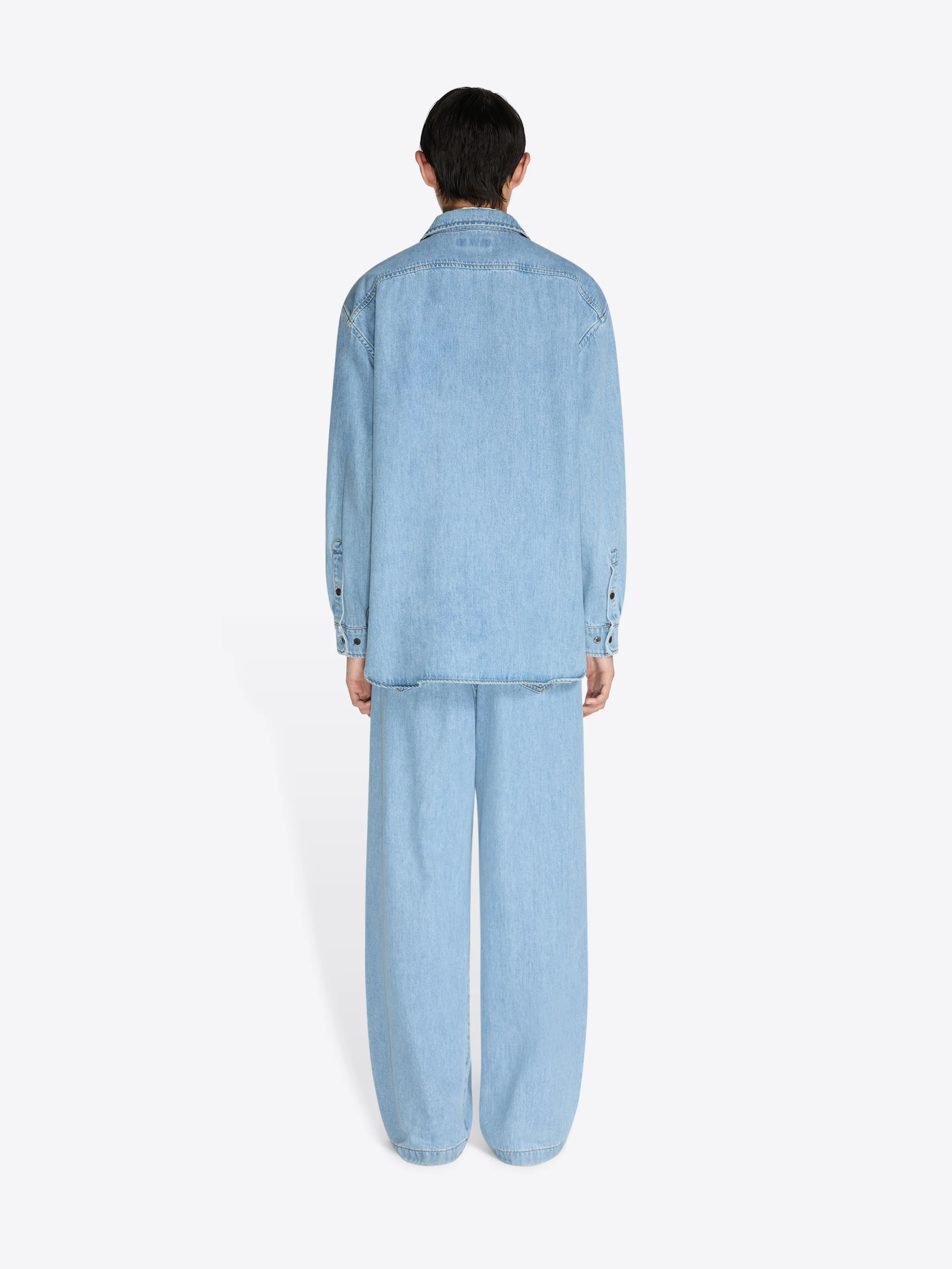 Denim zipped shirt - Image 4
