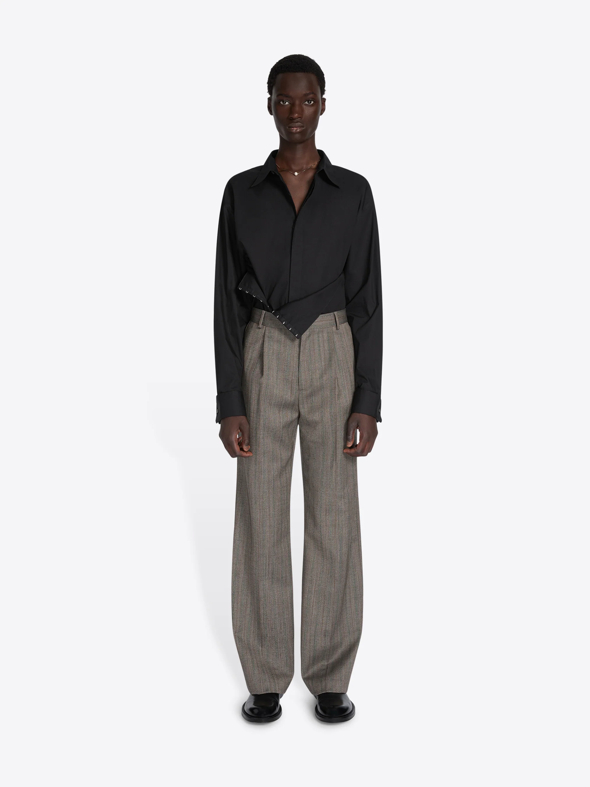 Straight wool pants - Image 2