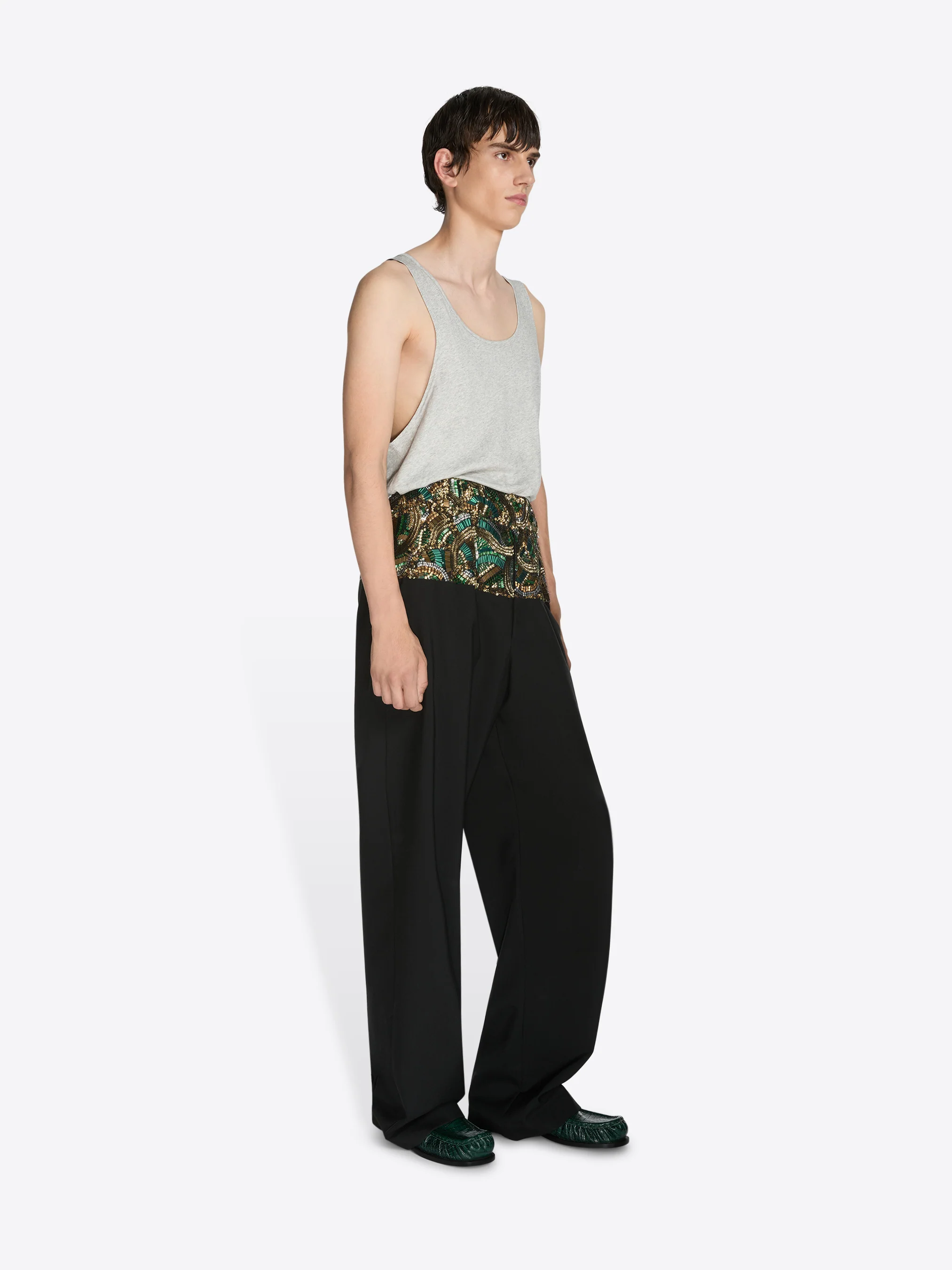 Embroidered waist pants - Image 3