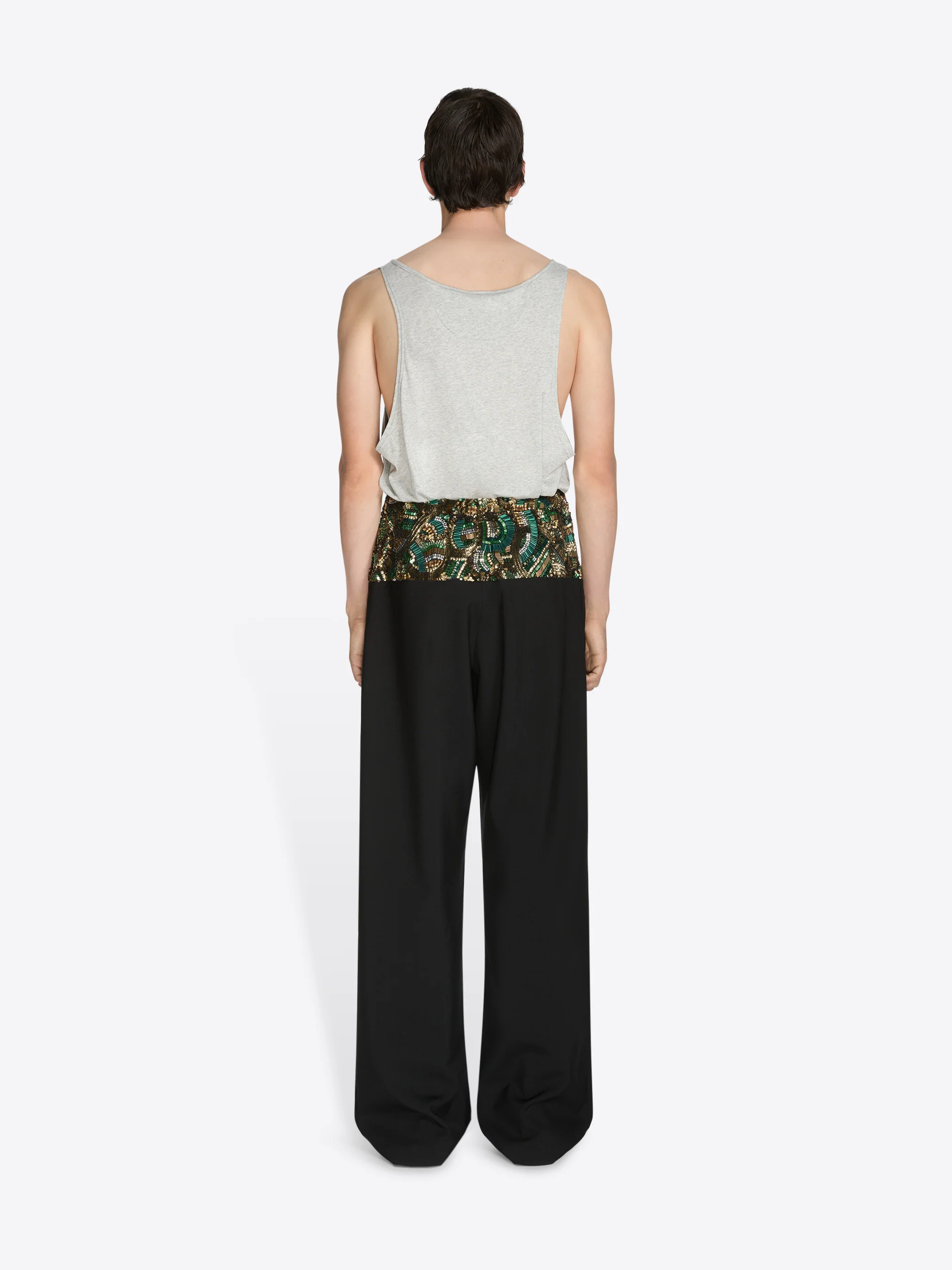 Embroidered waist pants - Image 4