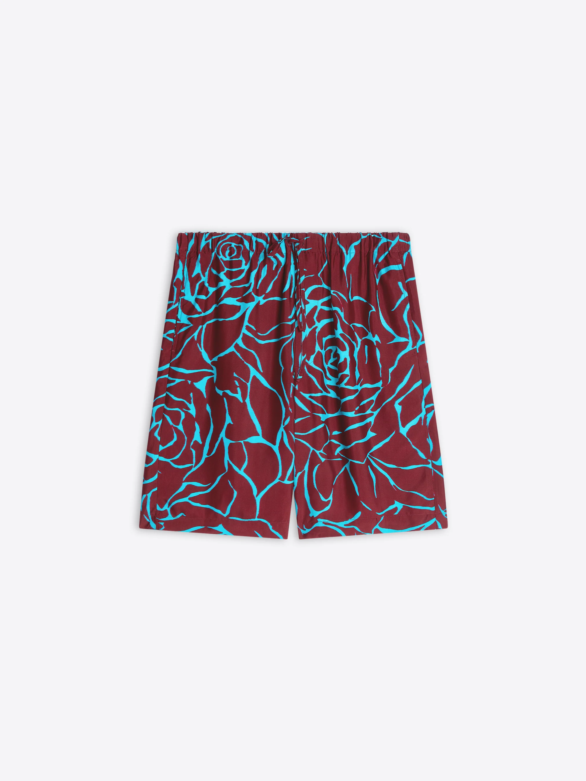 Viscose twill shorts