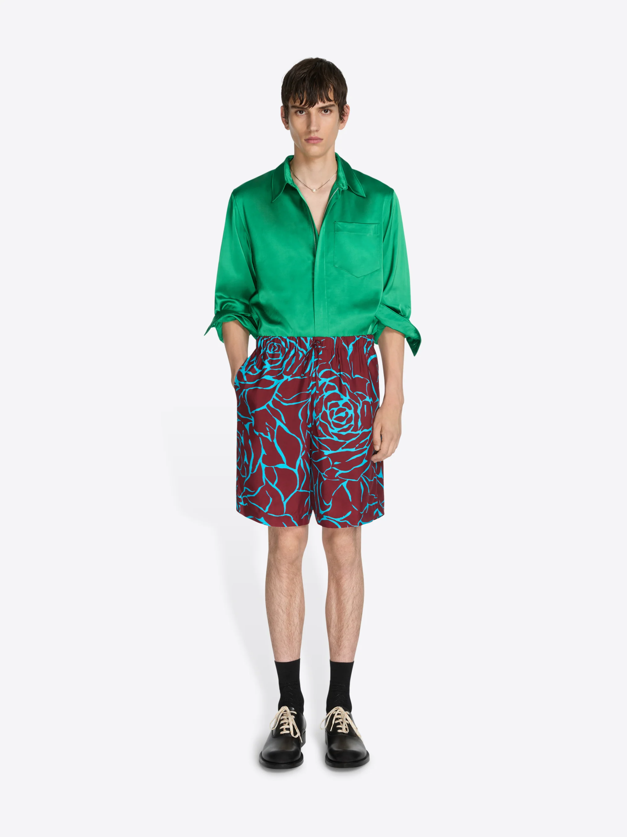 Viscose twill shorts - Image 2