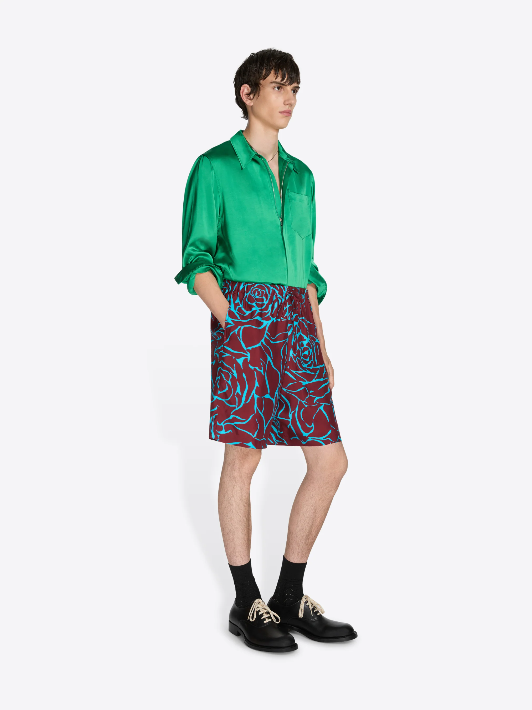 Viscose twill shorts - Image 3
