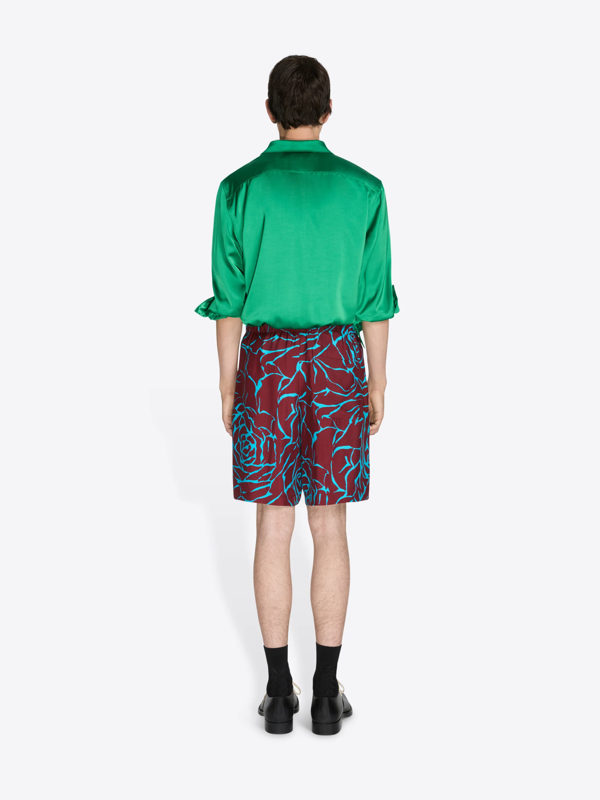 Viscose twill shorts - Image 4