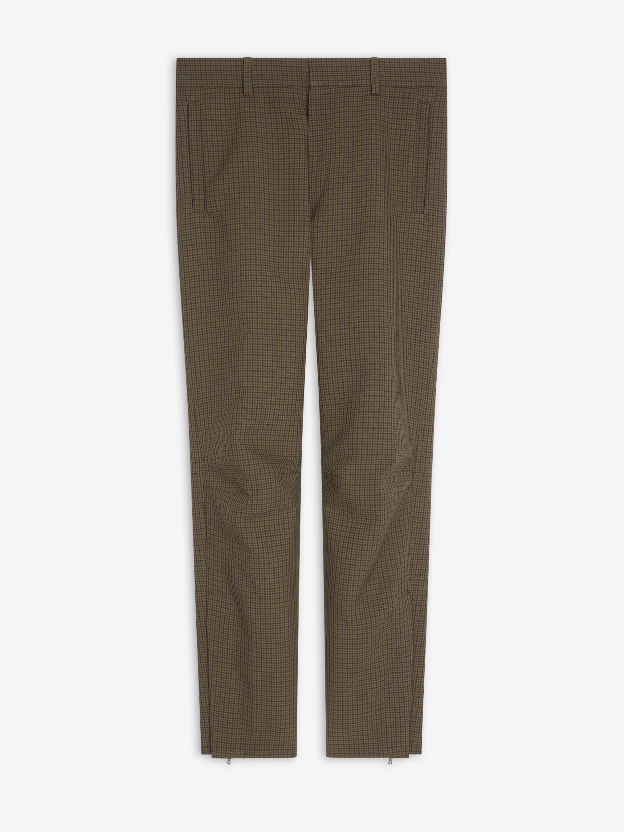 Gingham biker pants