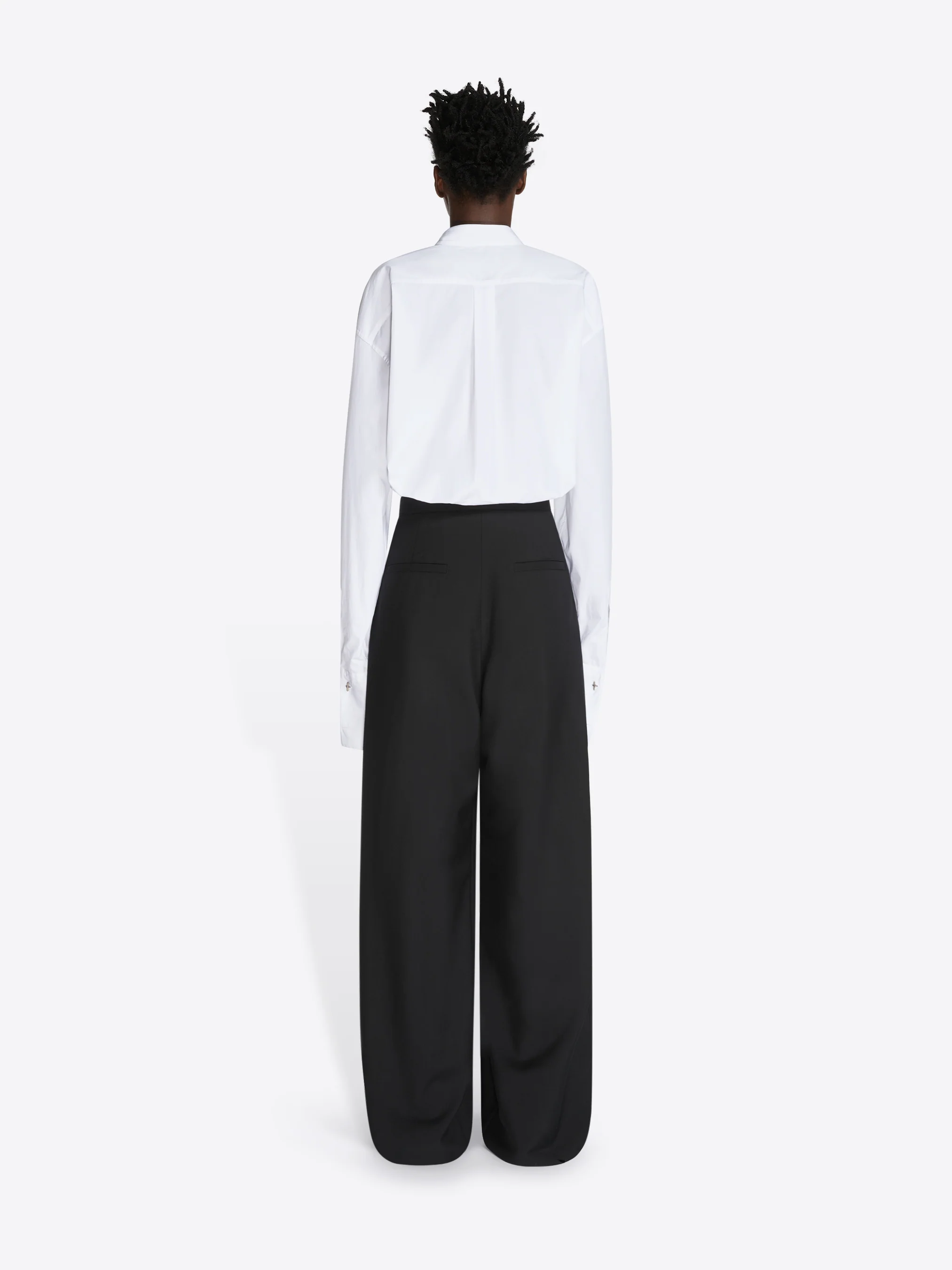 Belted wool mohair pants - Image 4