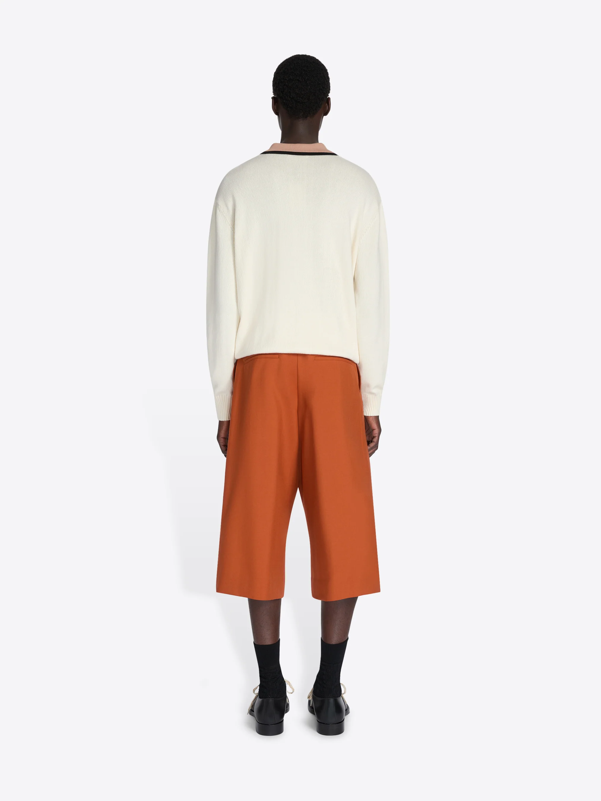 Belted wool mohair shorts - Image 8