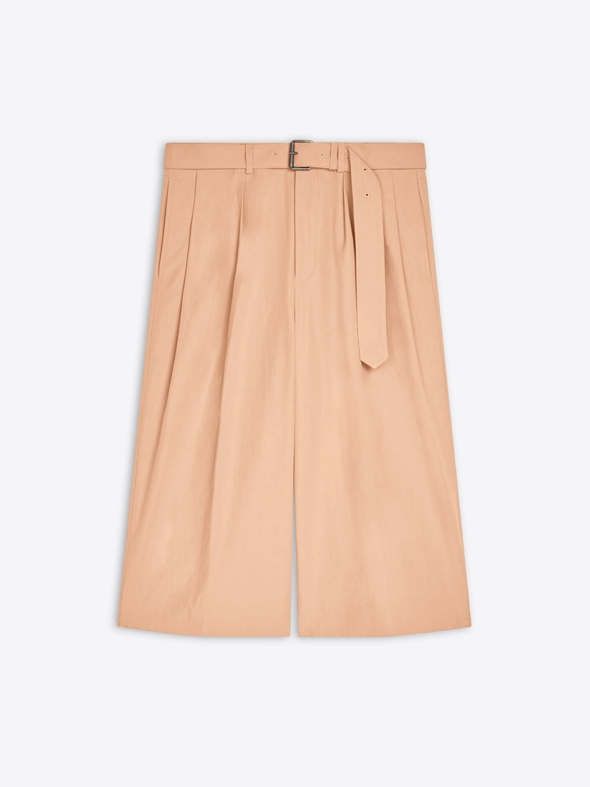 Belted cotton poplin shorts - Image 5
