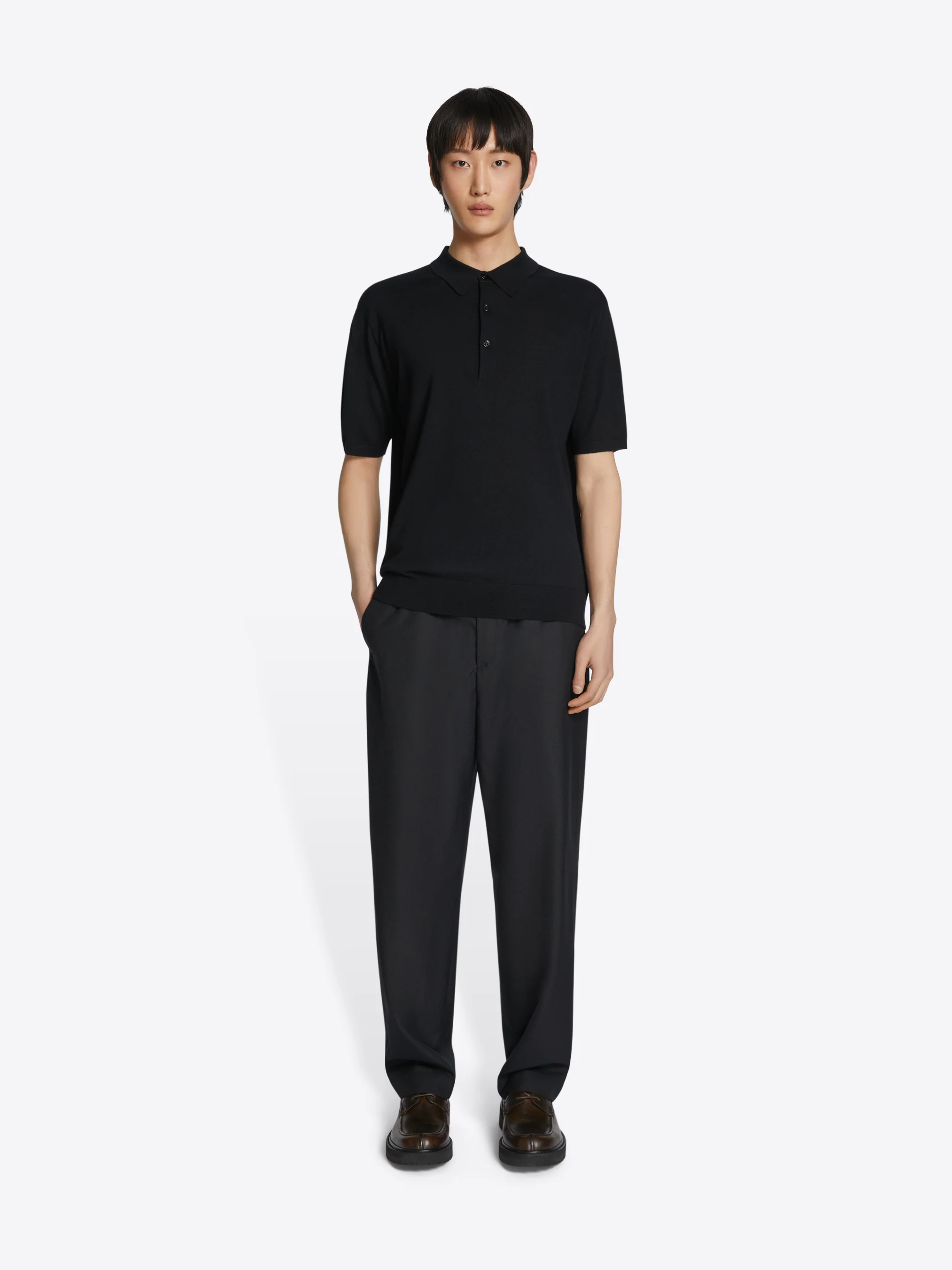 Merino wool polo shirt - Image 2