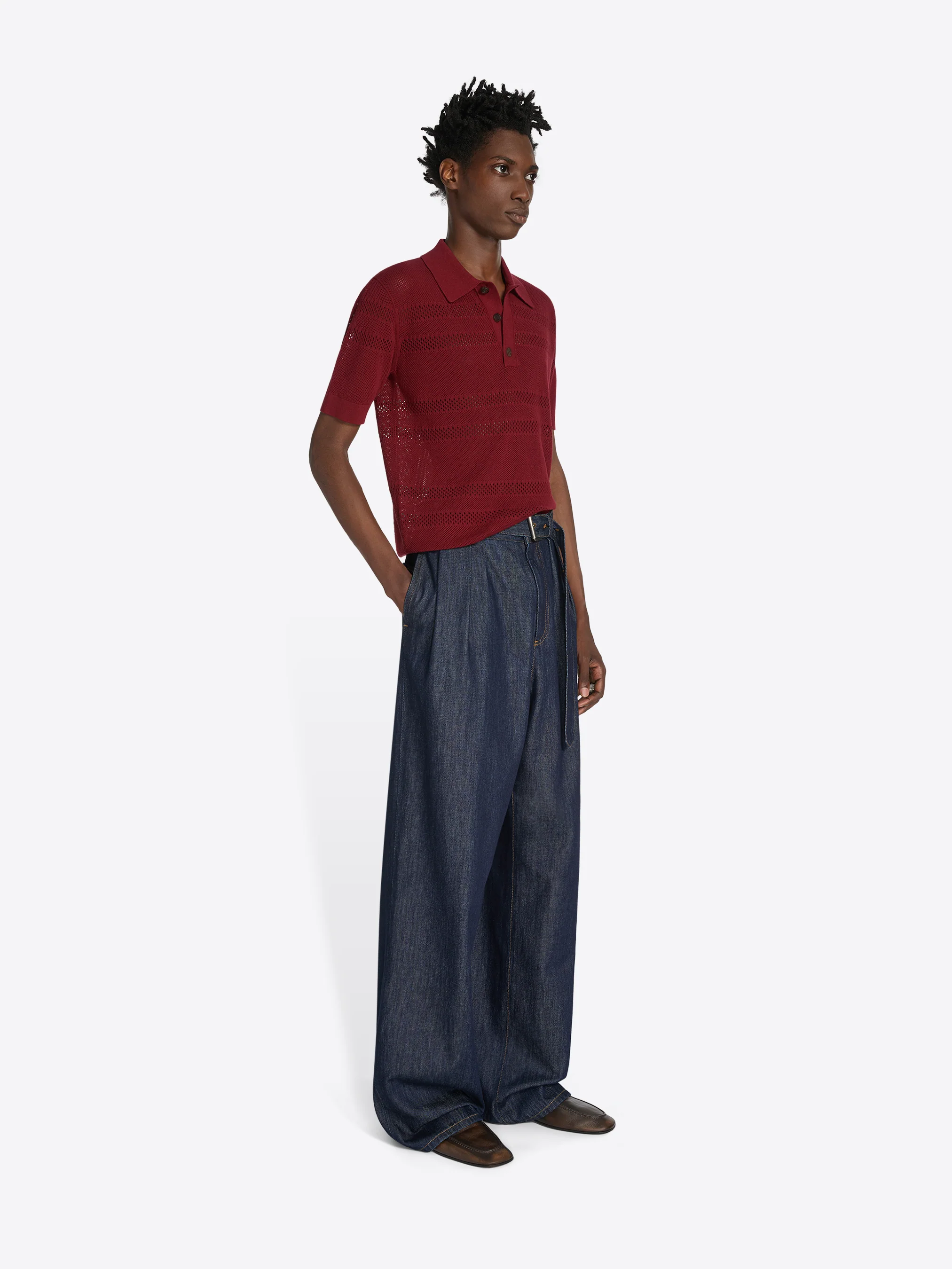 Mesh polo shirt - Image 3