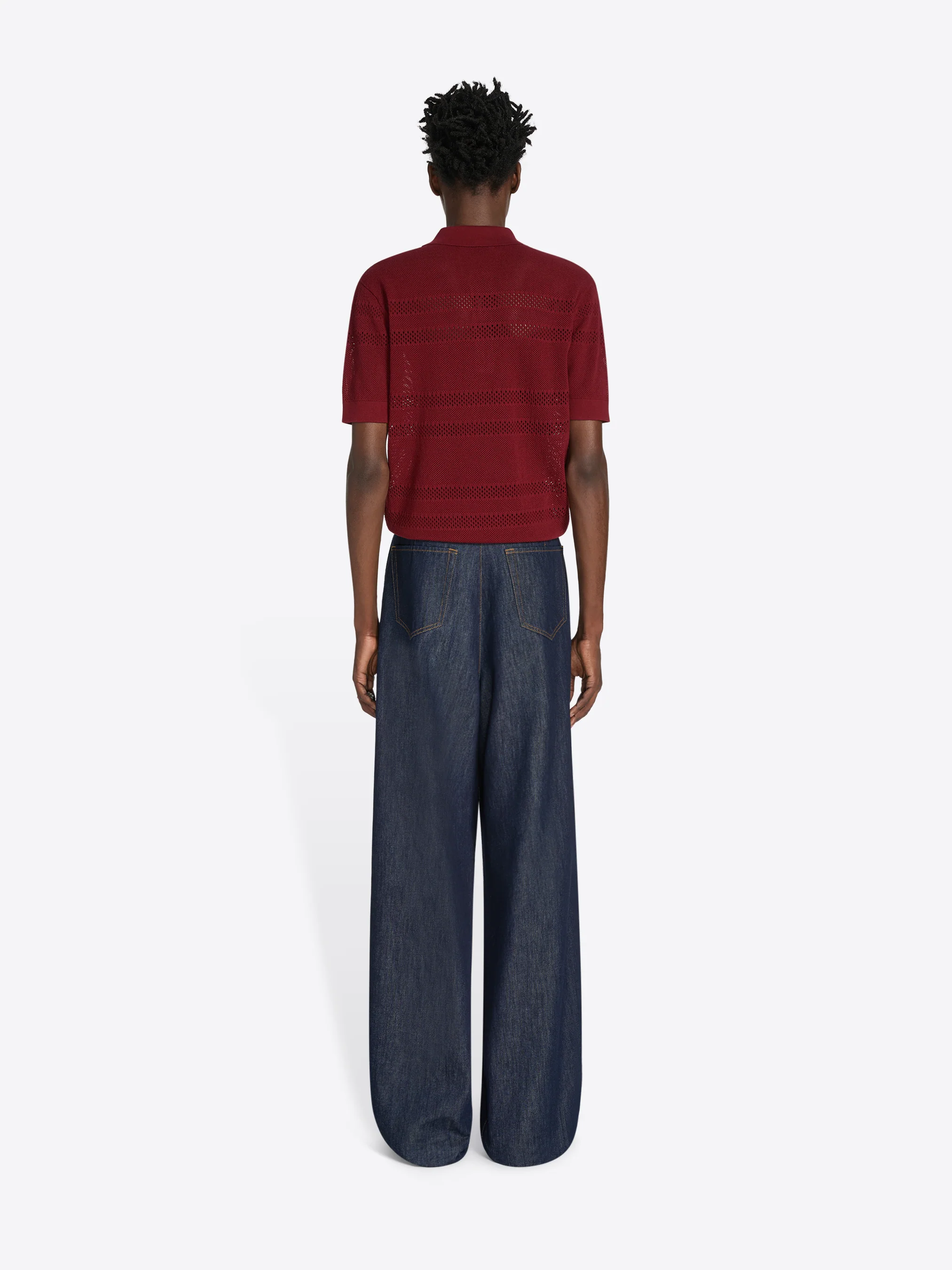 Mesh polo shirt - Image 4