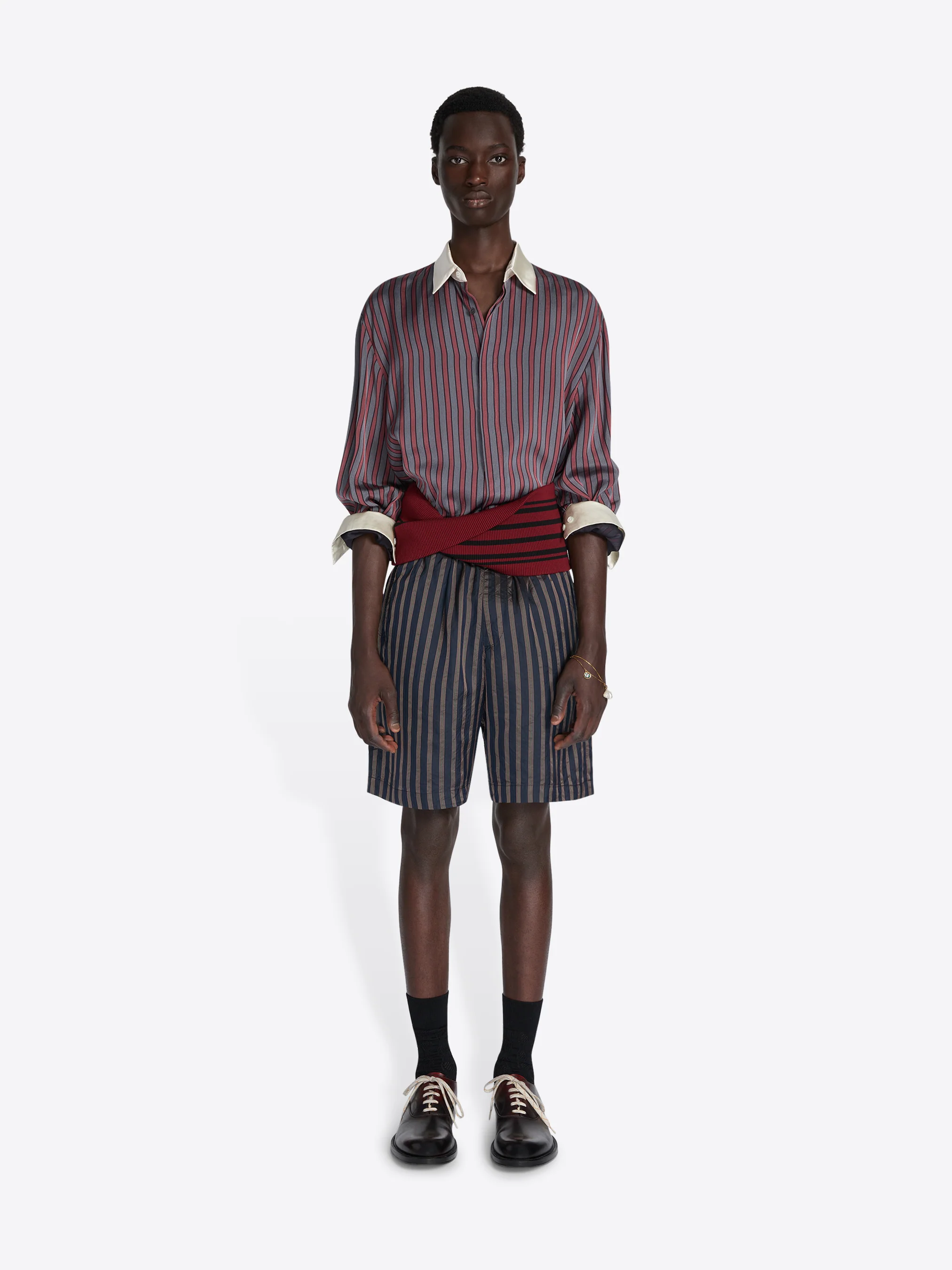 Rib knit cummerbund - Image 4