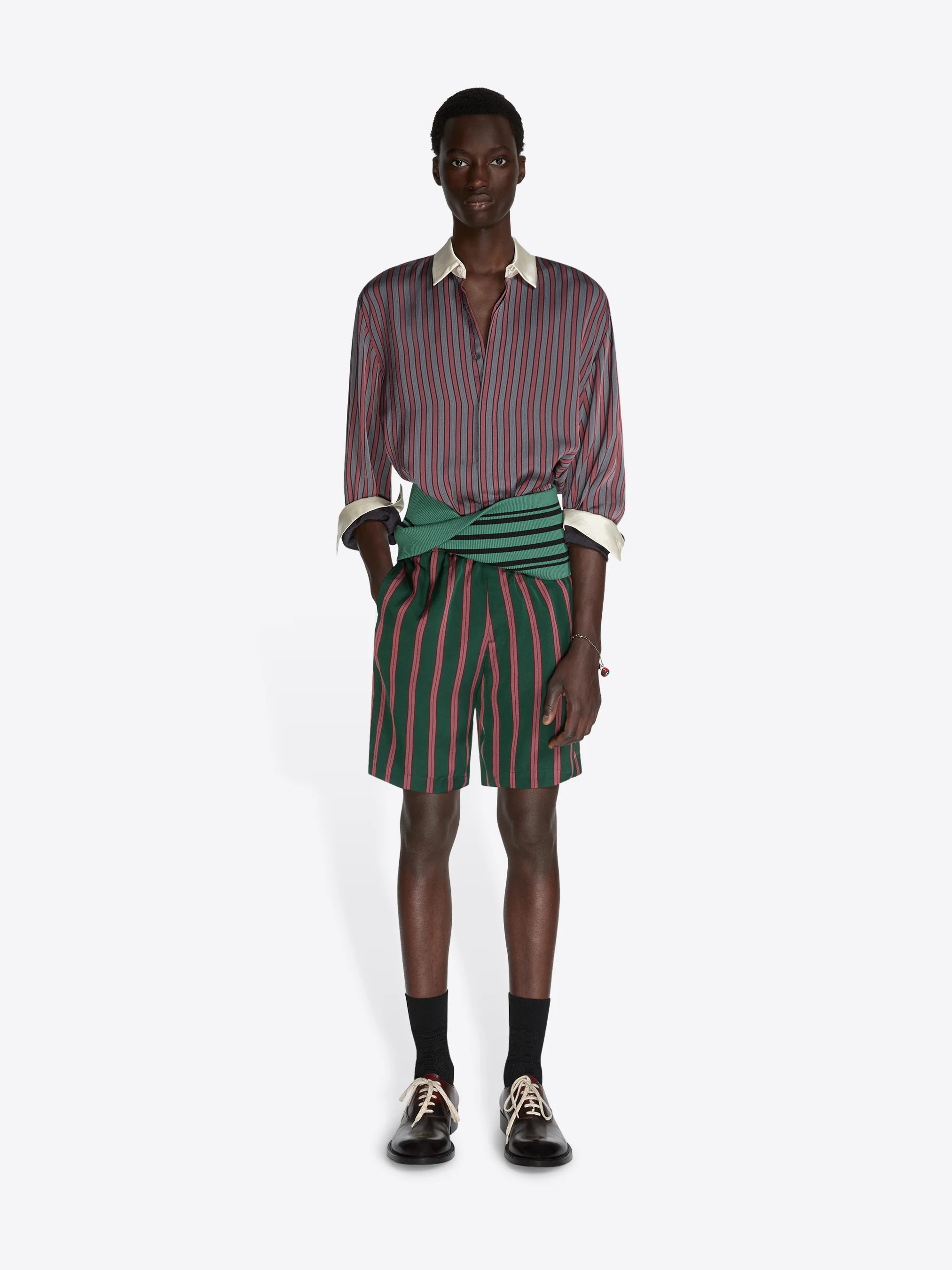 Rib knit cummerbund - Image 8