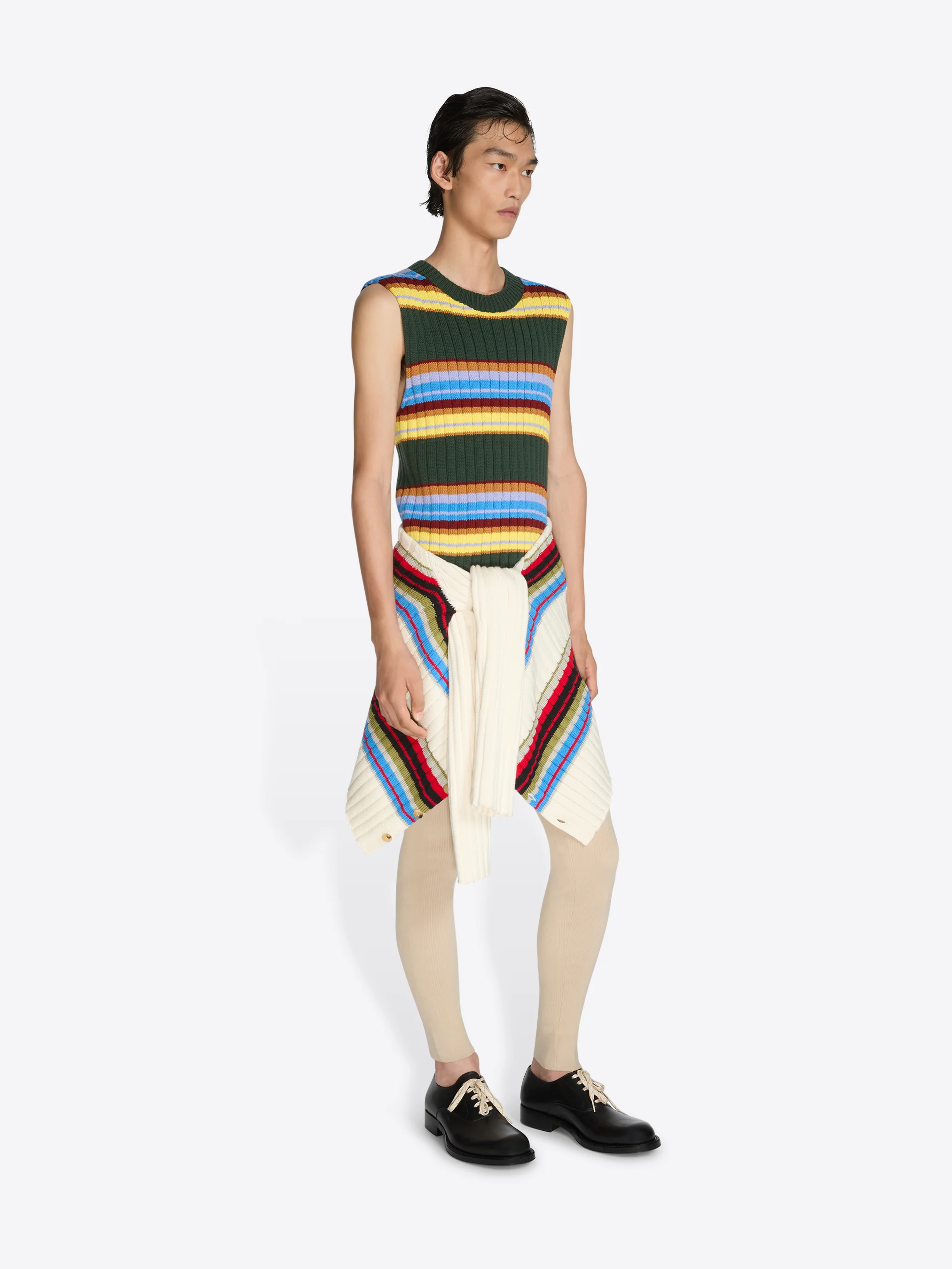 Striped sleeveless sweater - Image 3