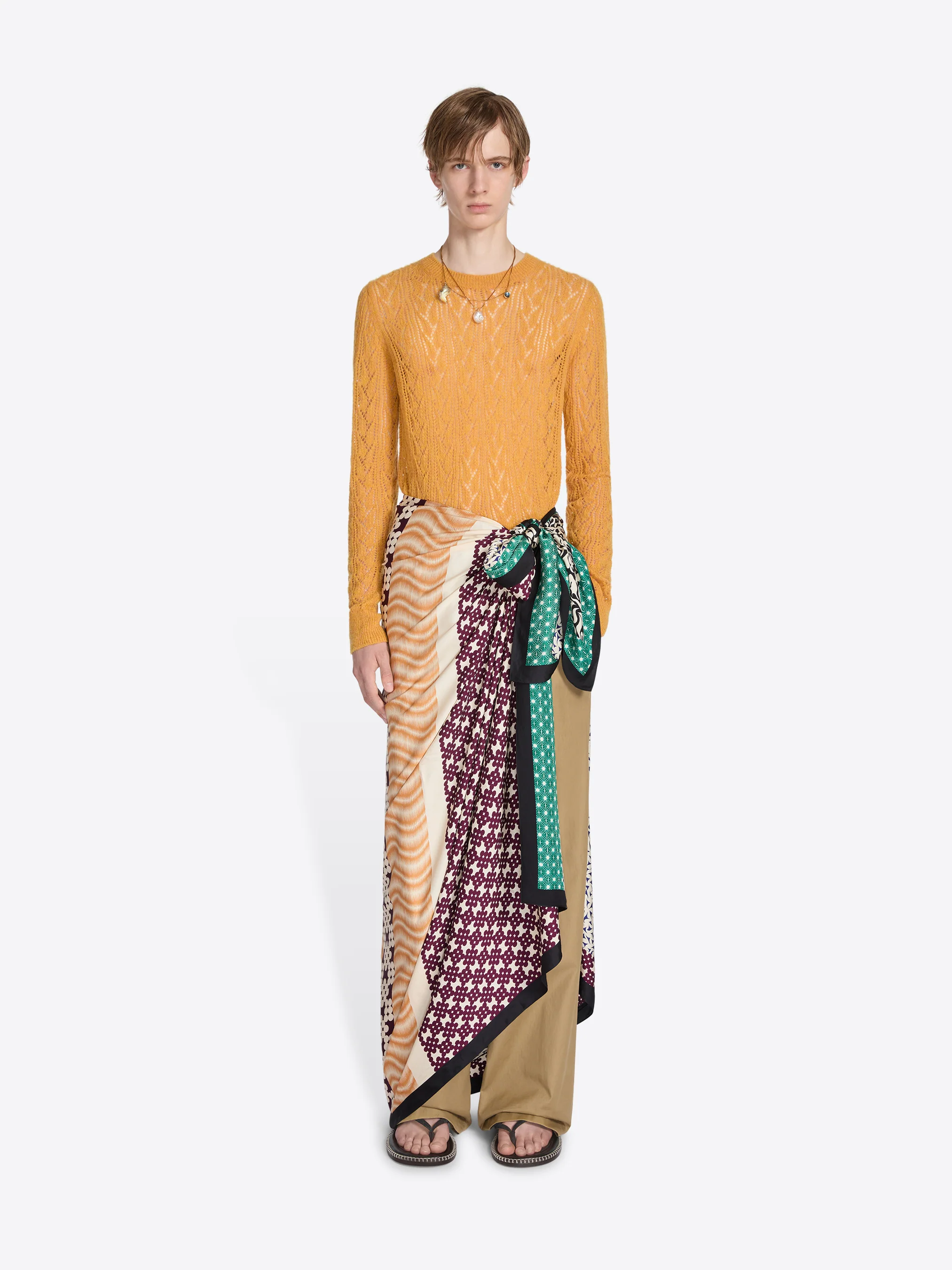 Printed viscose scarf - Image 3