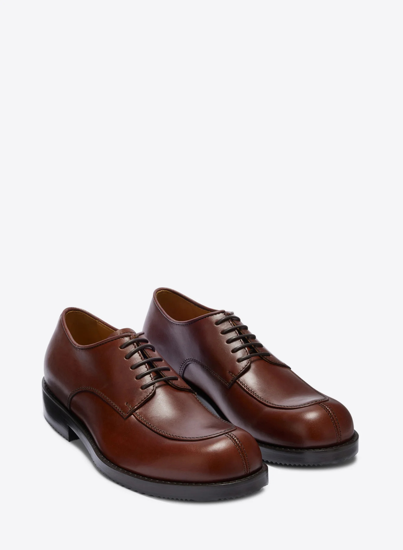 Leather derby shoes - Image 3