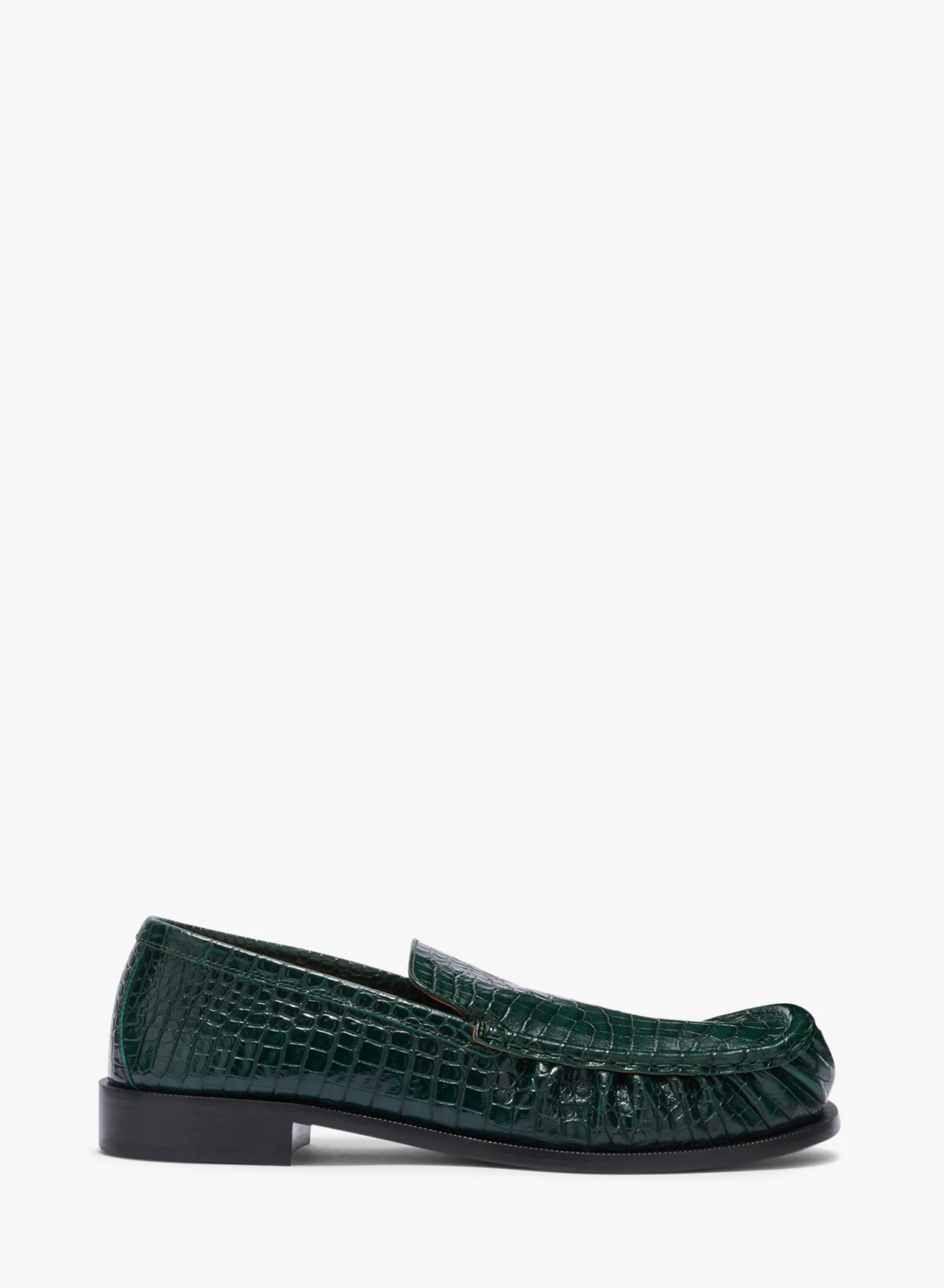 Embossed leather loafers - Image 2