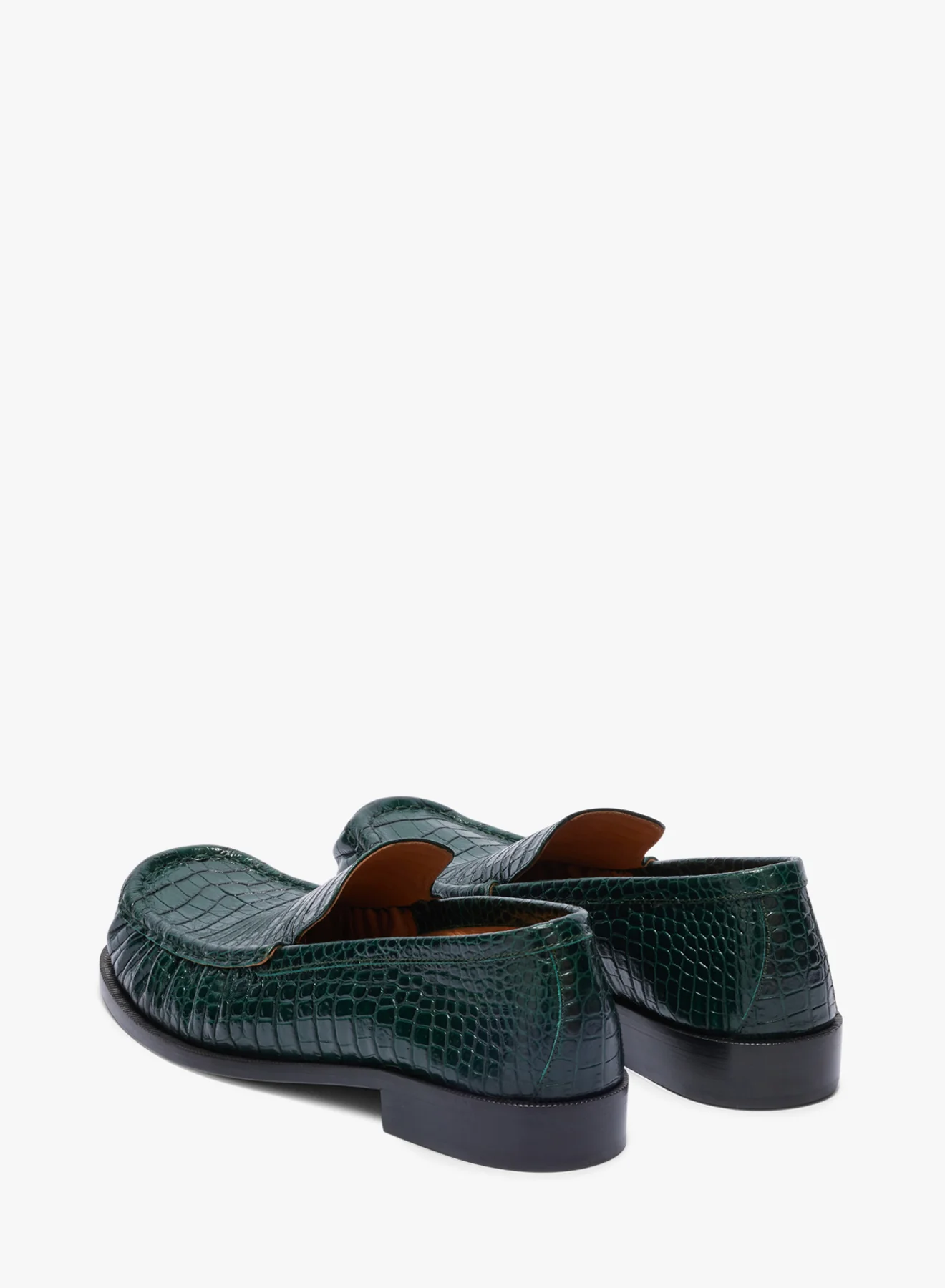 Embossed leather loafers - Image 4