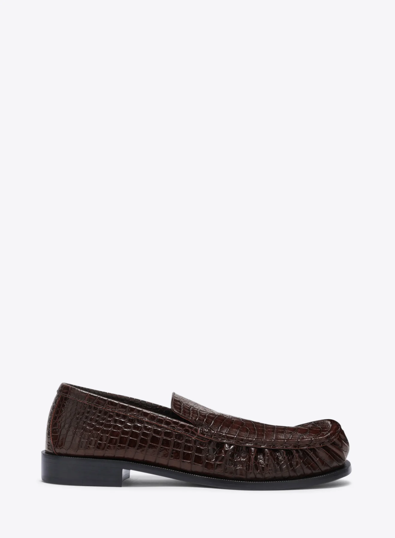 Embossed leather loafers - Image 5