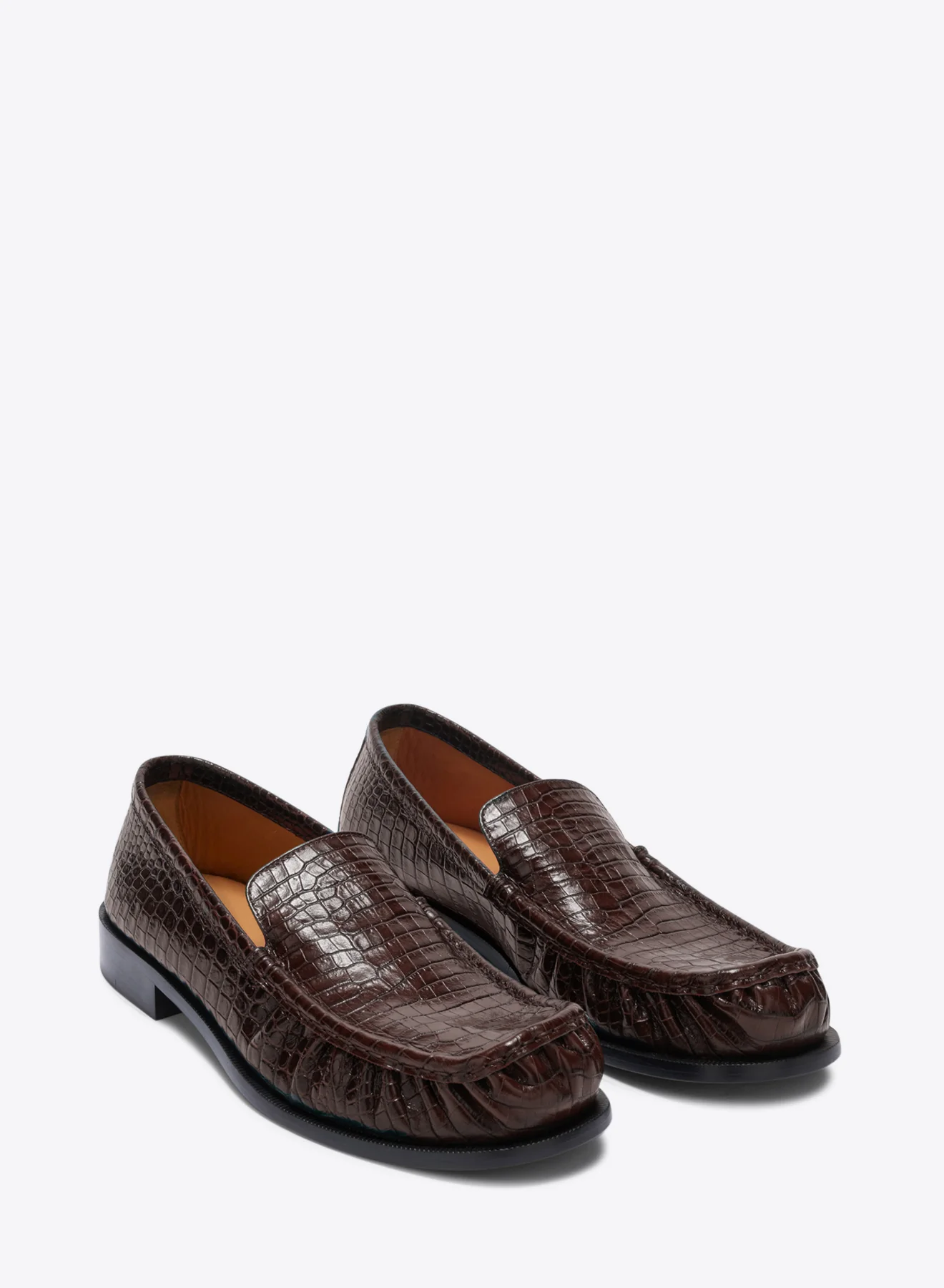 Embossed leather loafers - Image 7