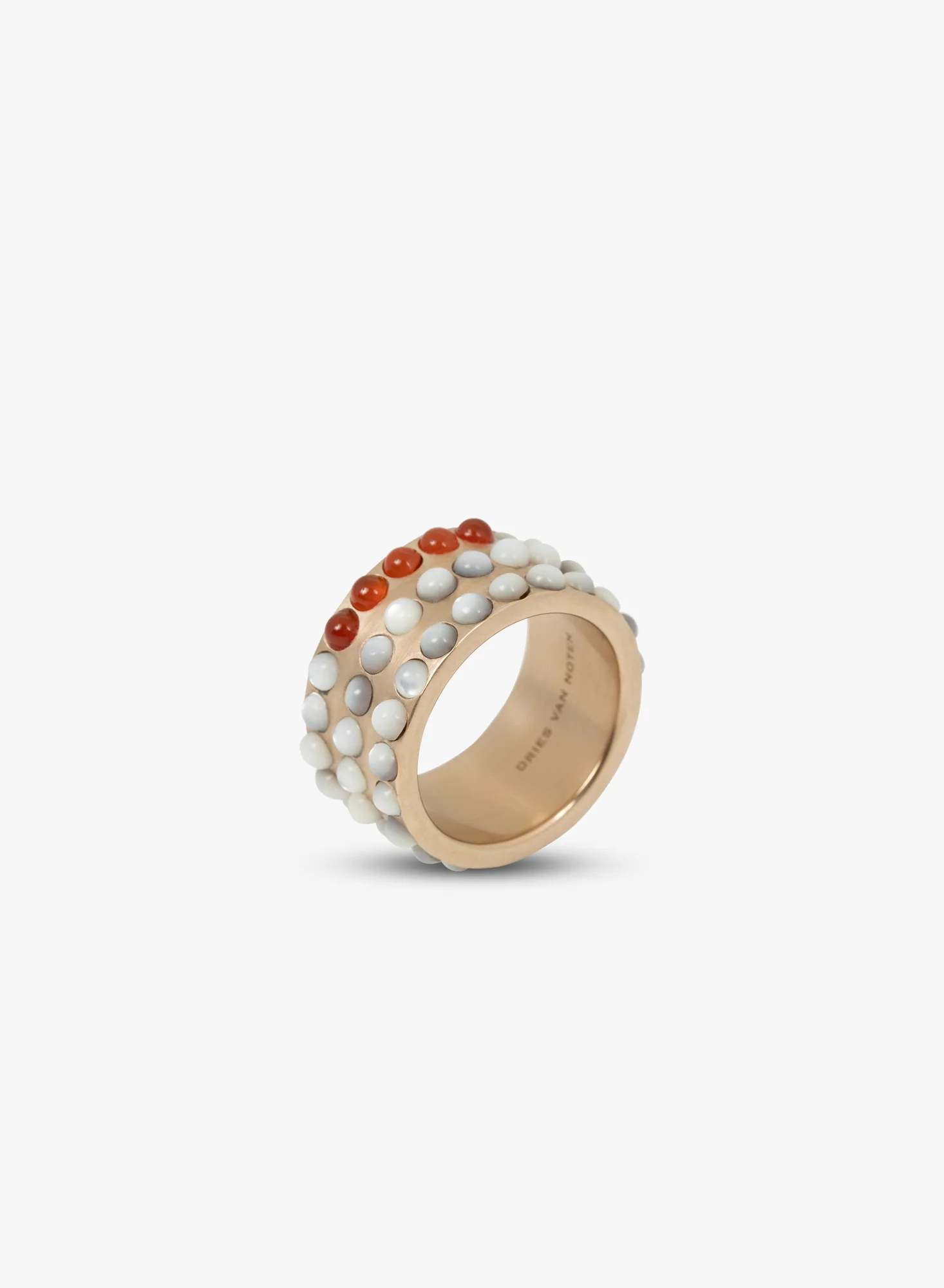 Layered stone band ring - Image 2