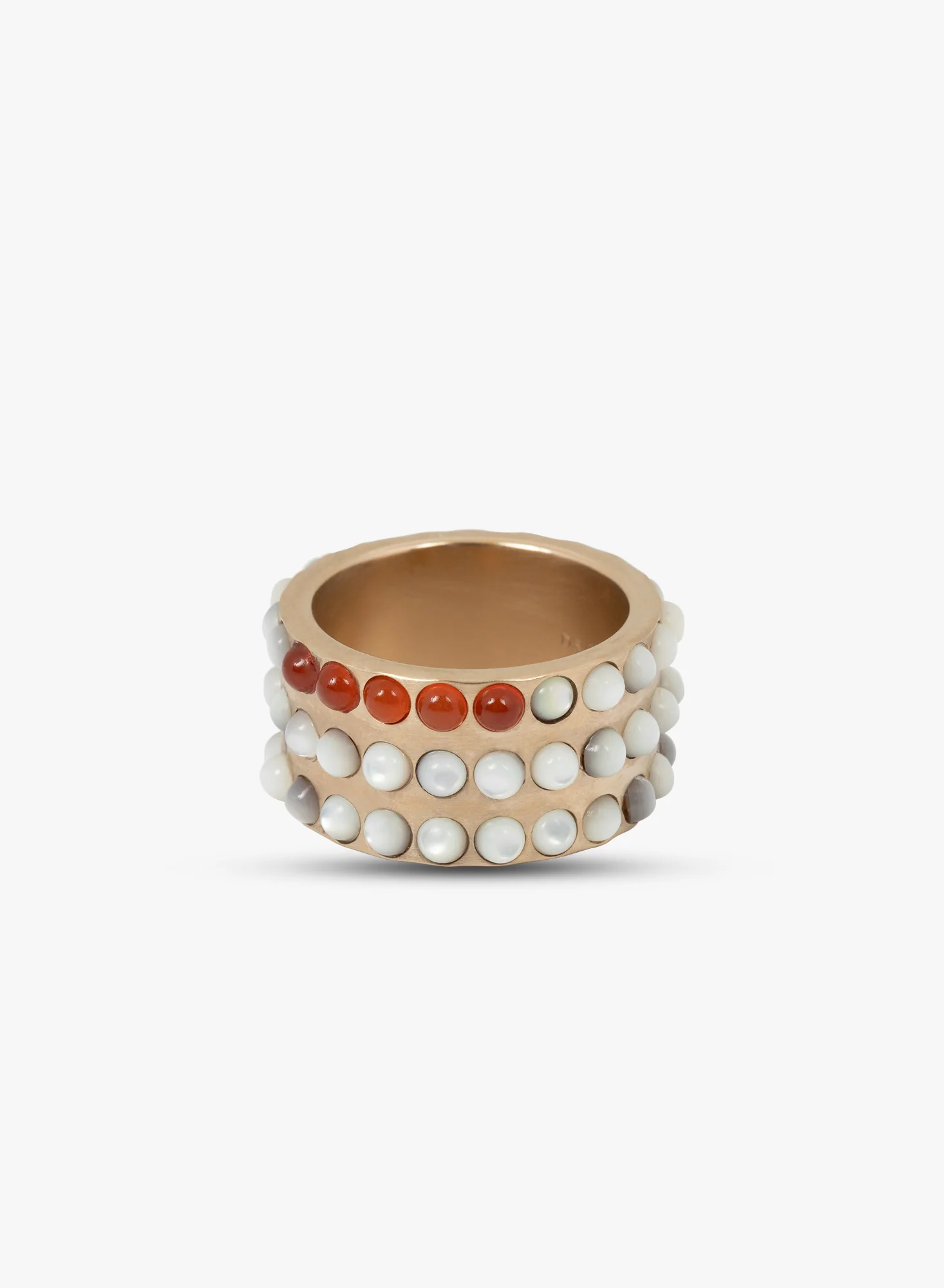 Layered stone band ring - Image 3