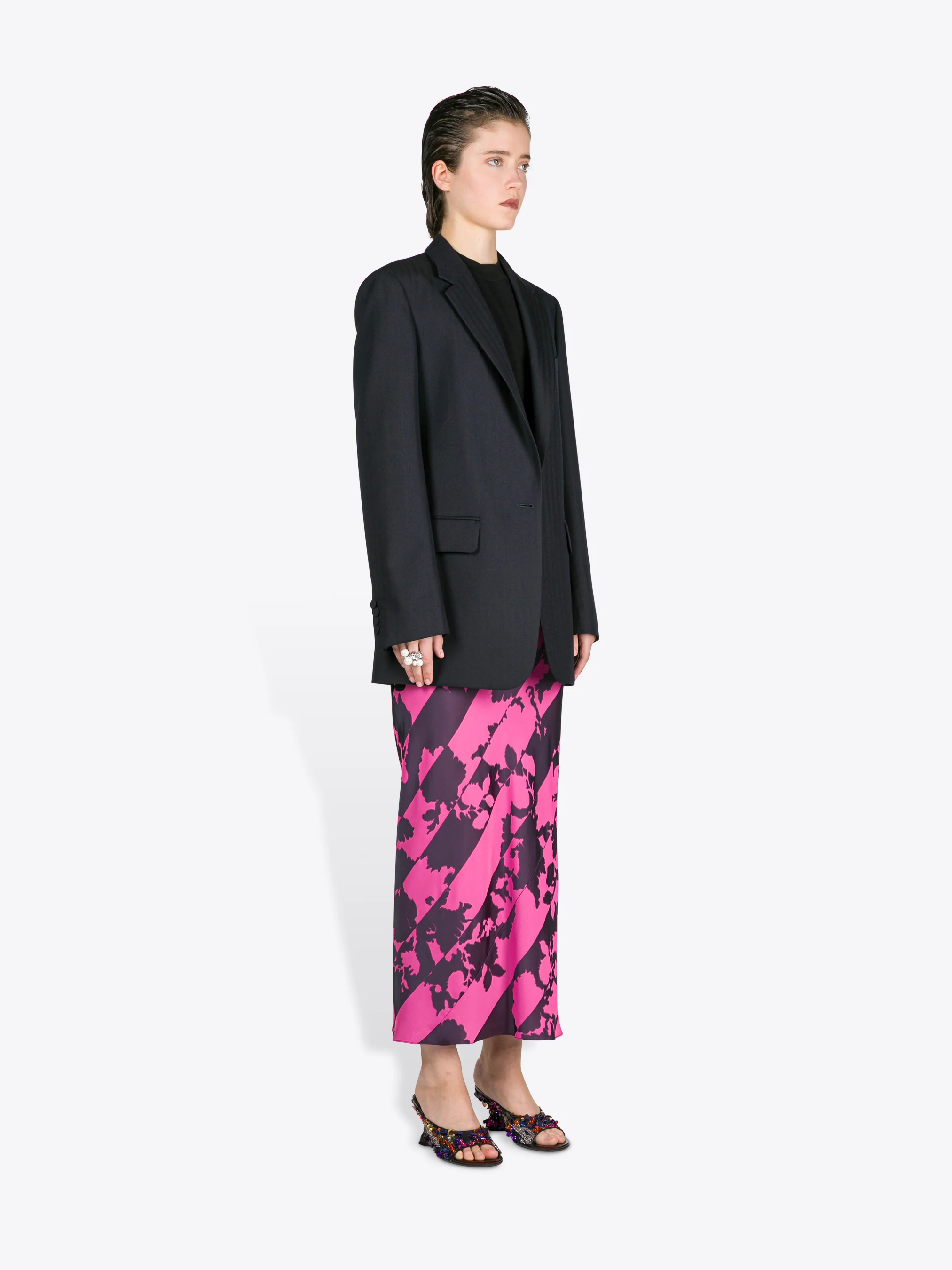 Loose fit wool blazer - Image 3