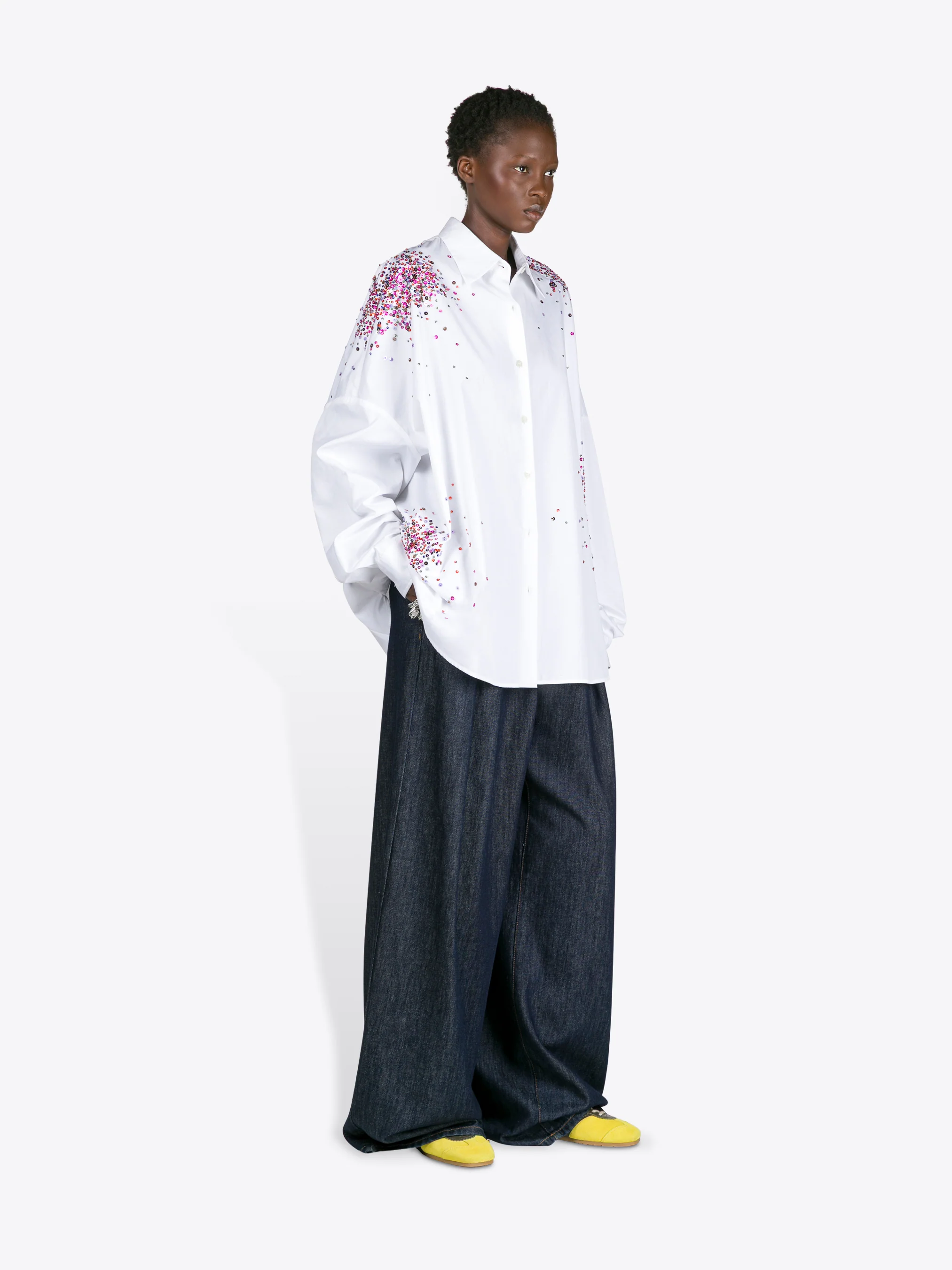 Embellished cocoon shirt - Image 3