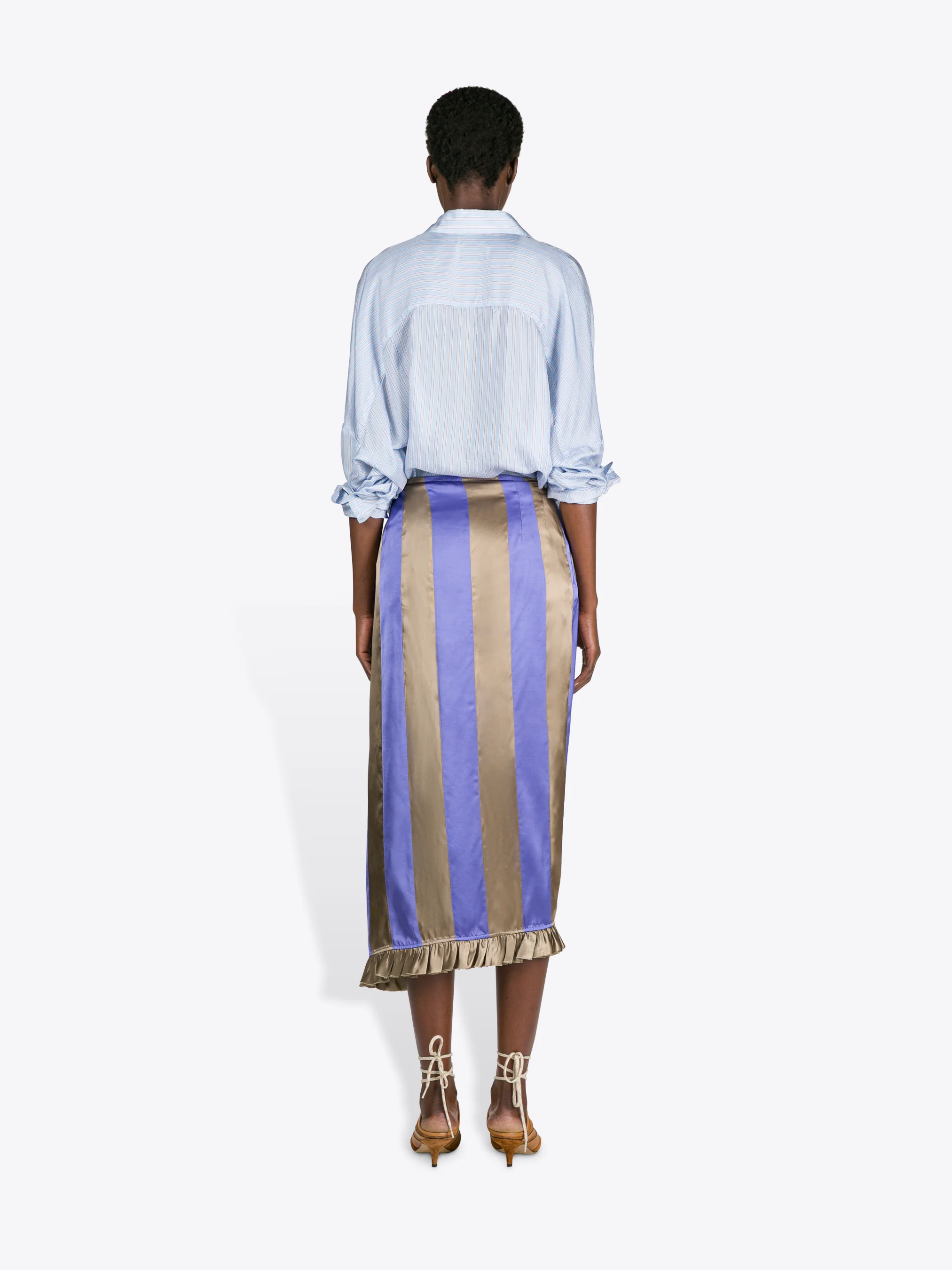 Satin midi skirt - Image 4