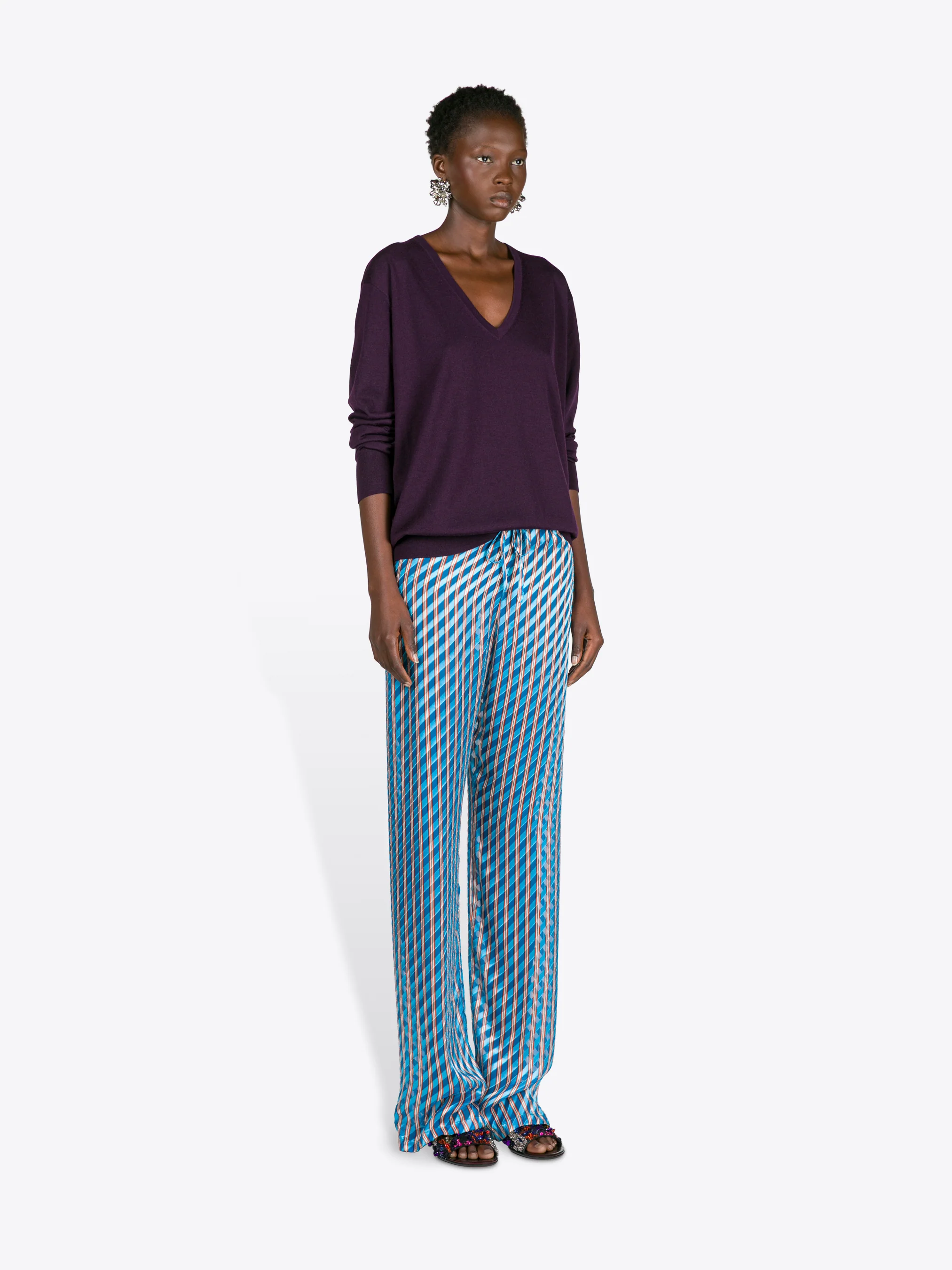 Devoré elasticated pants - Image 3