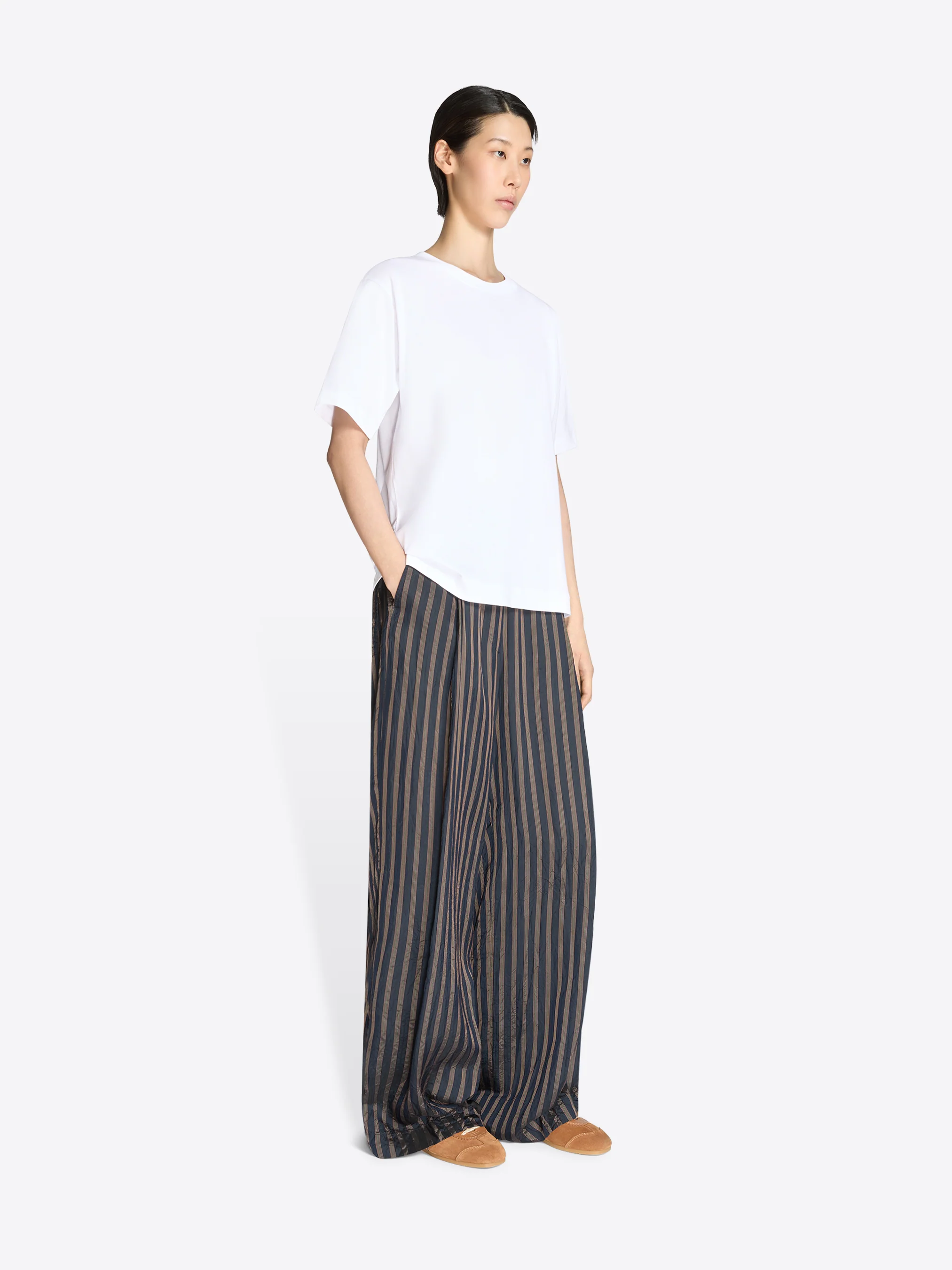 Wide pleated pants - Image 3