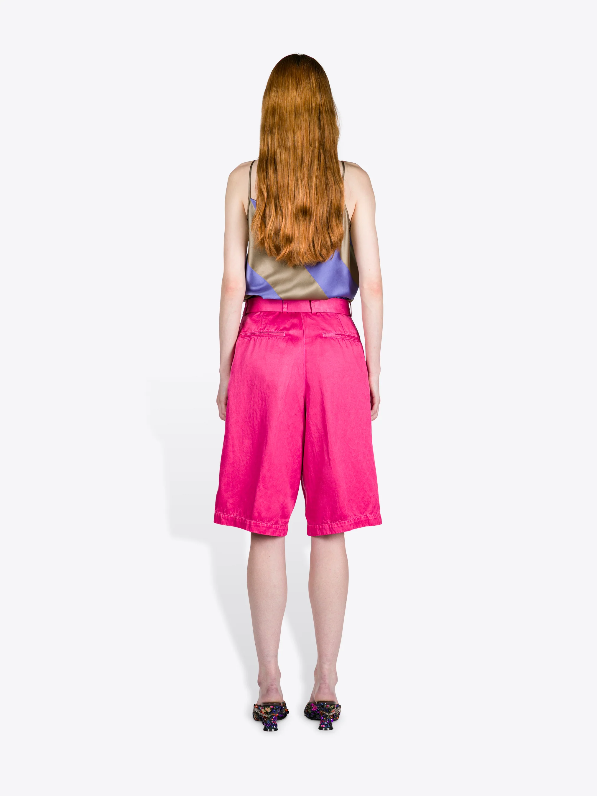 Belted overdyed shorts - Image 4