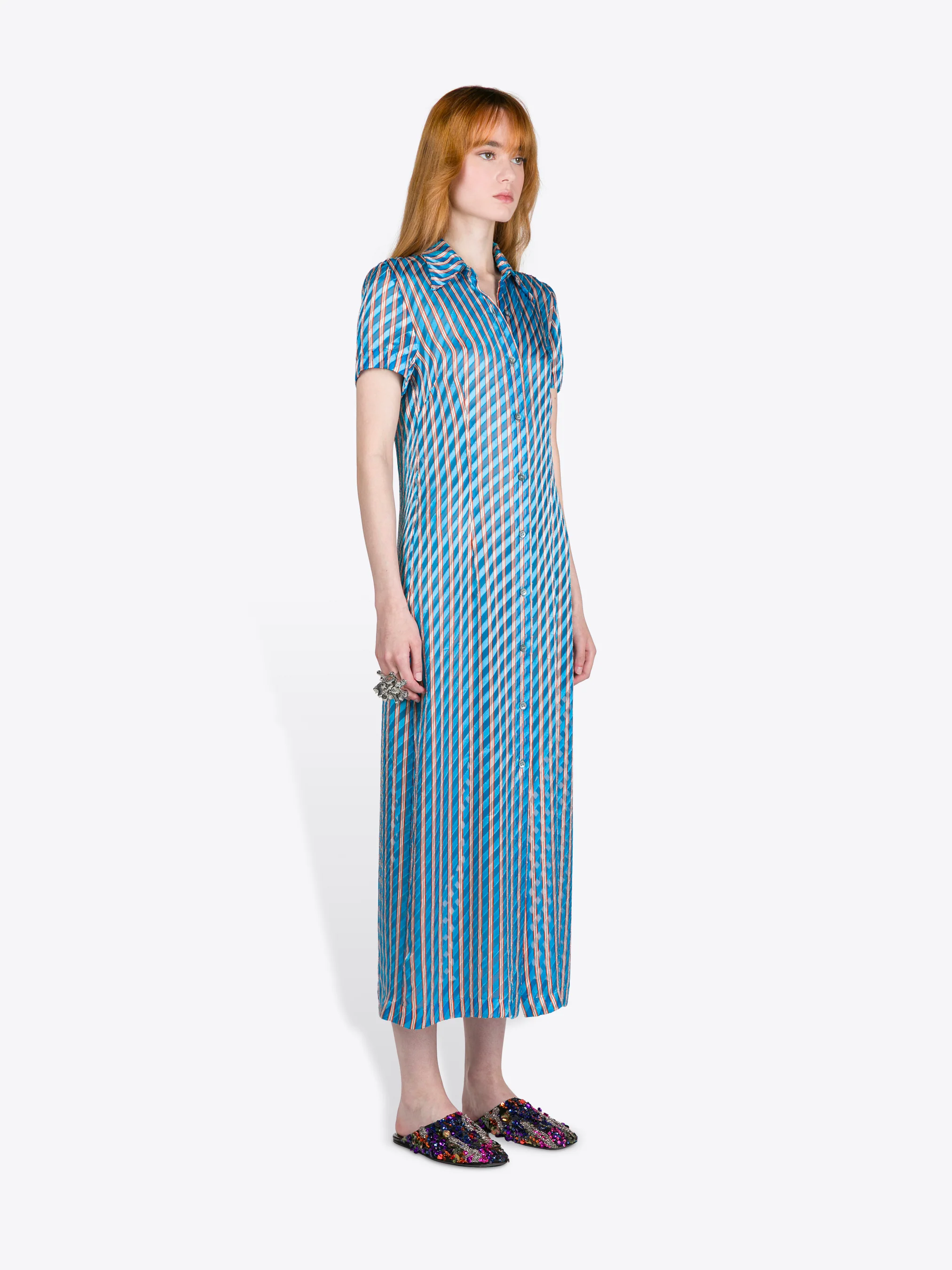 Devoré shirt dress - Image 3