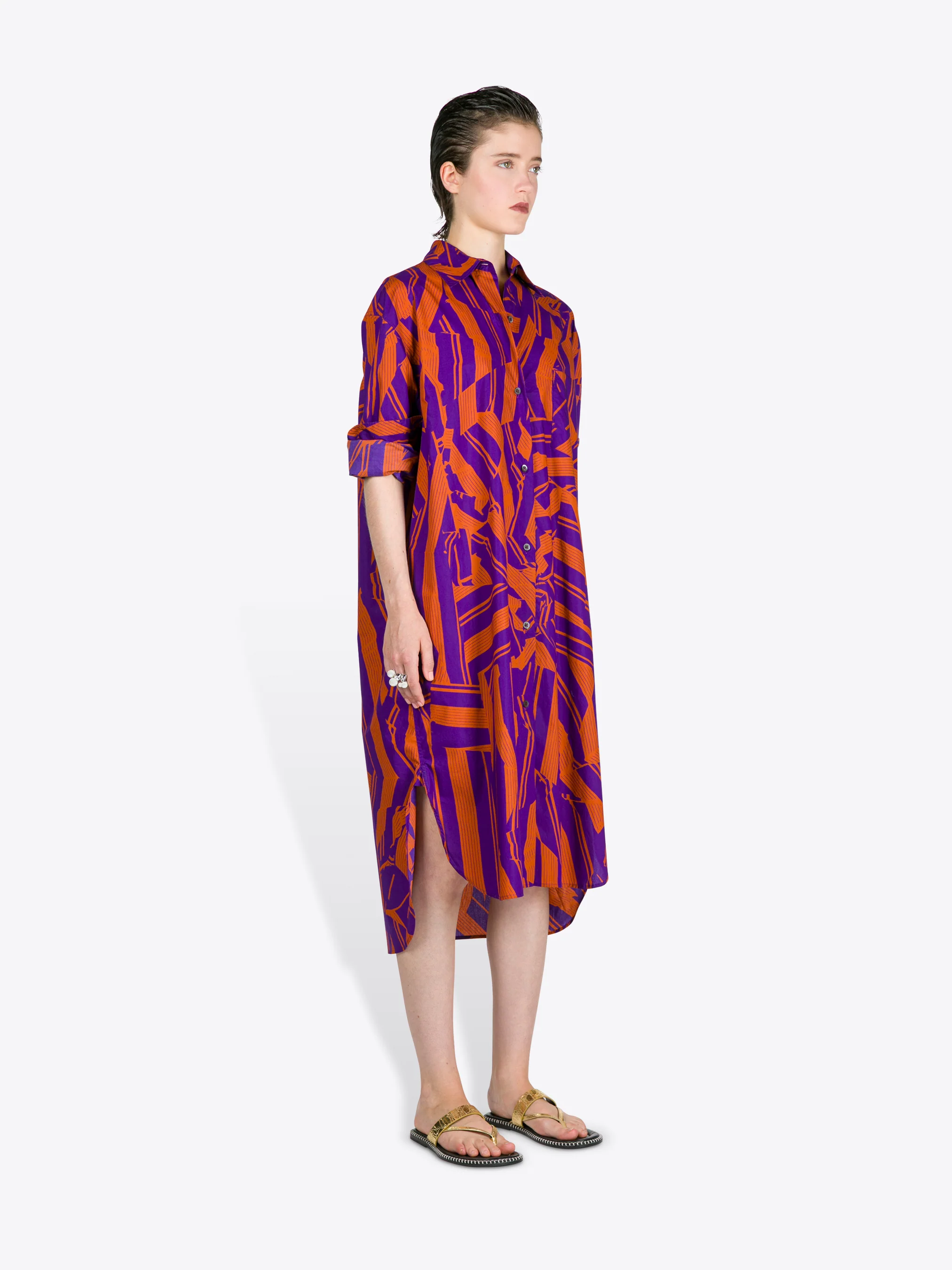 Cotton shirt dress - Image 3