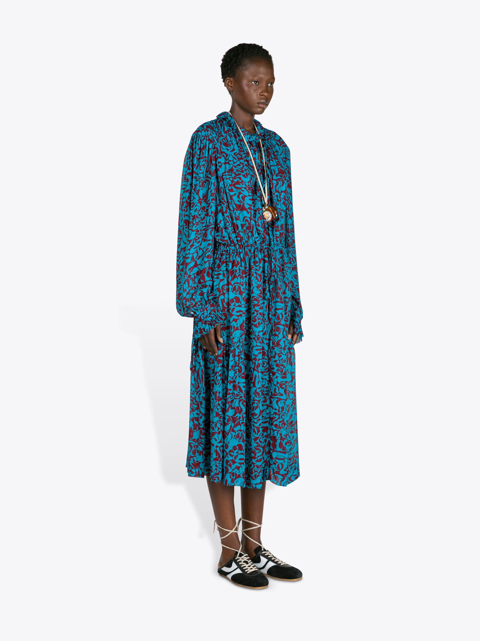Printed viscose dress - Image 3