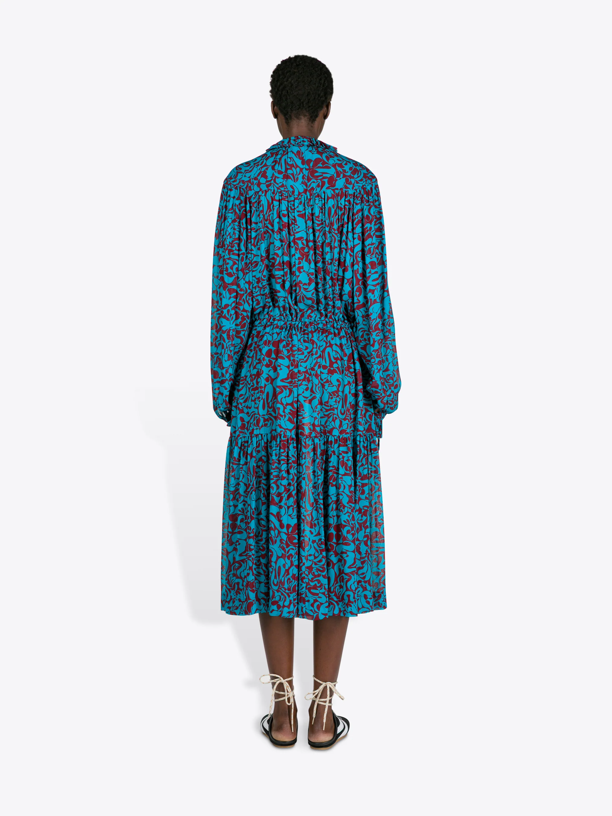 Printed viscose dress - Image 4