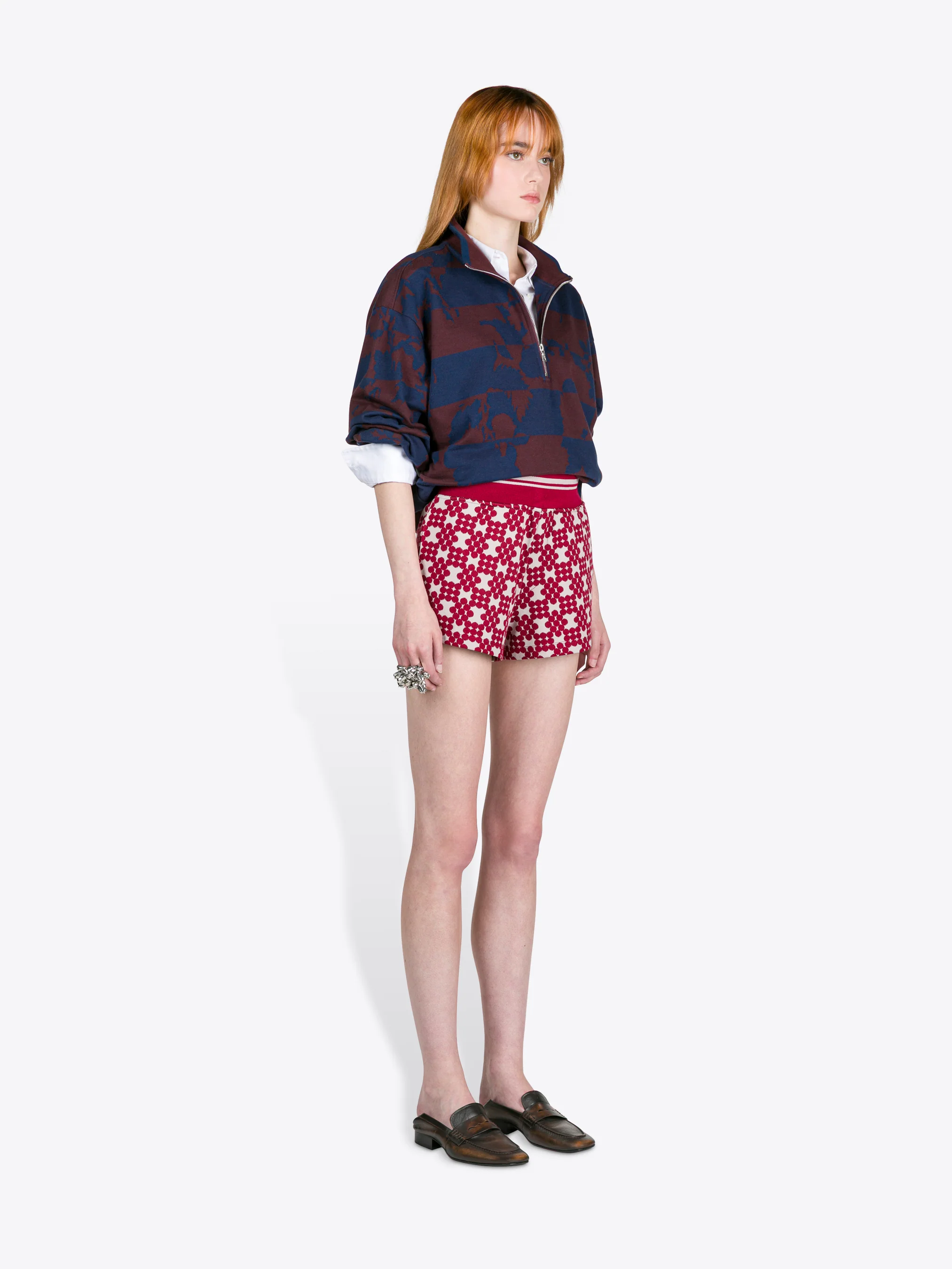 Ribbed jacquard shorts - Image 3