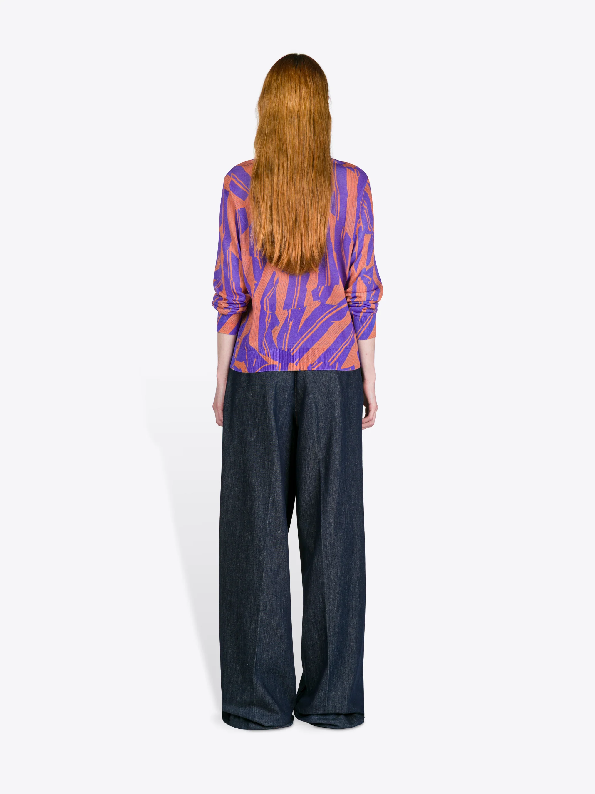Printed cotton sweater - Image 4