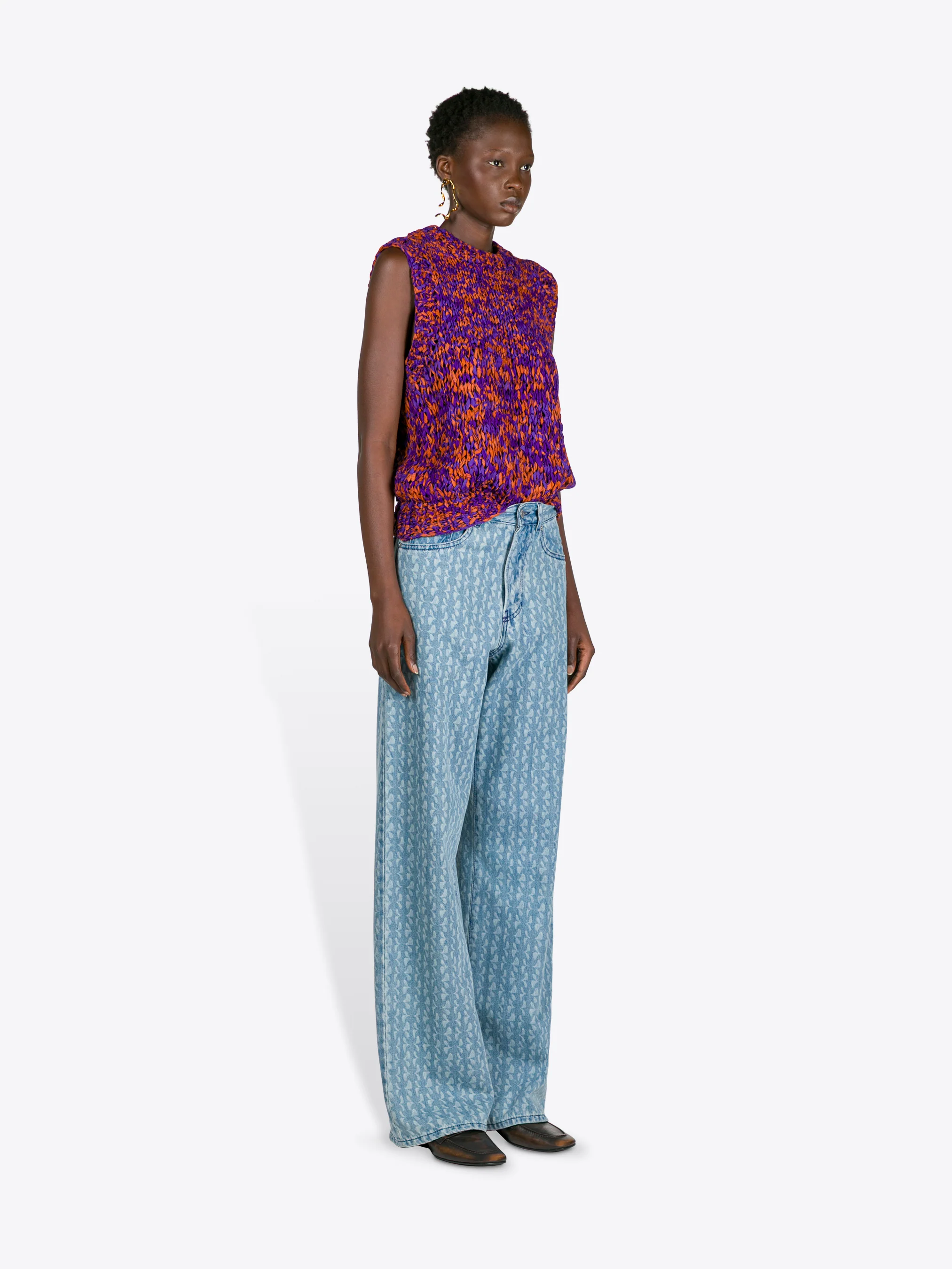 Sleeveless cotton sweater - Image 3